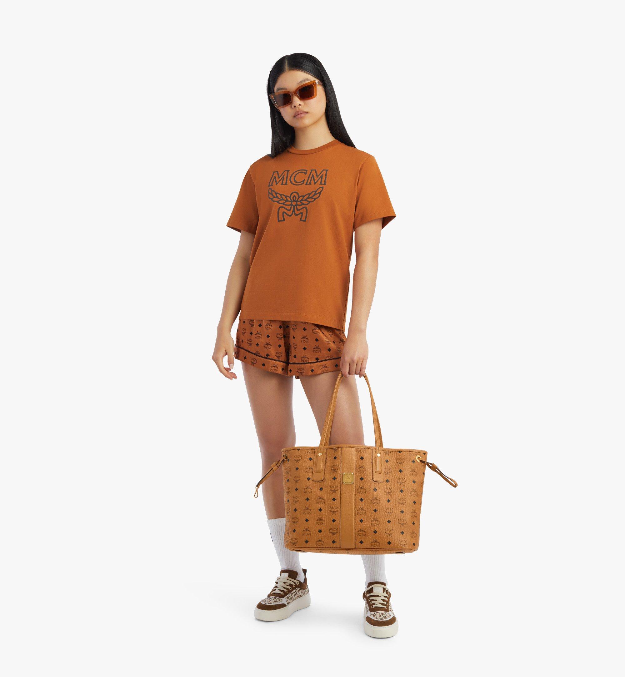 Medium Reversible Liz Shopper in Visetos Cognac