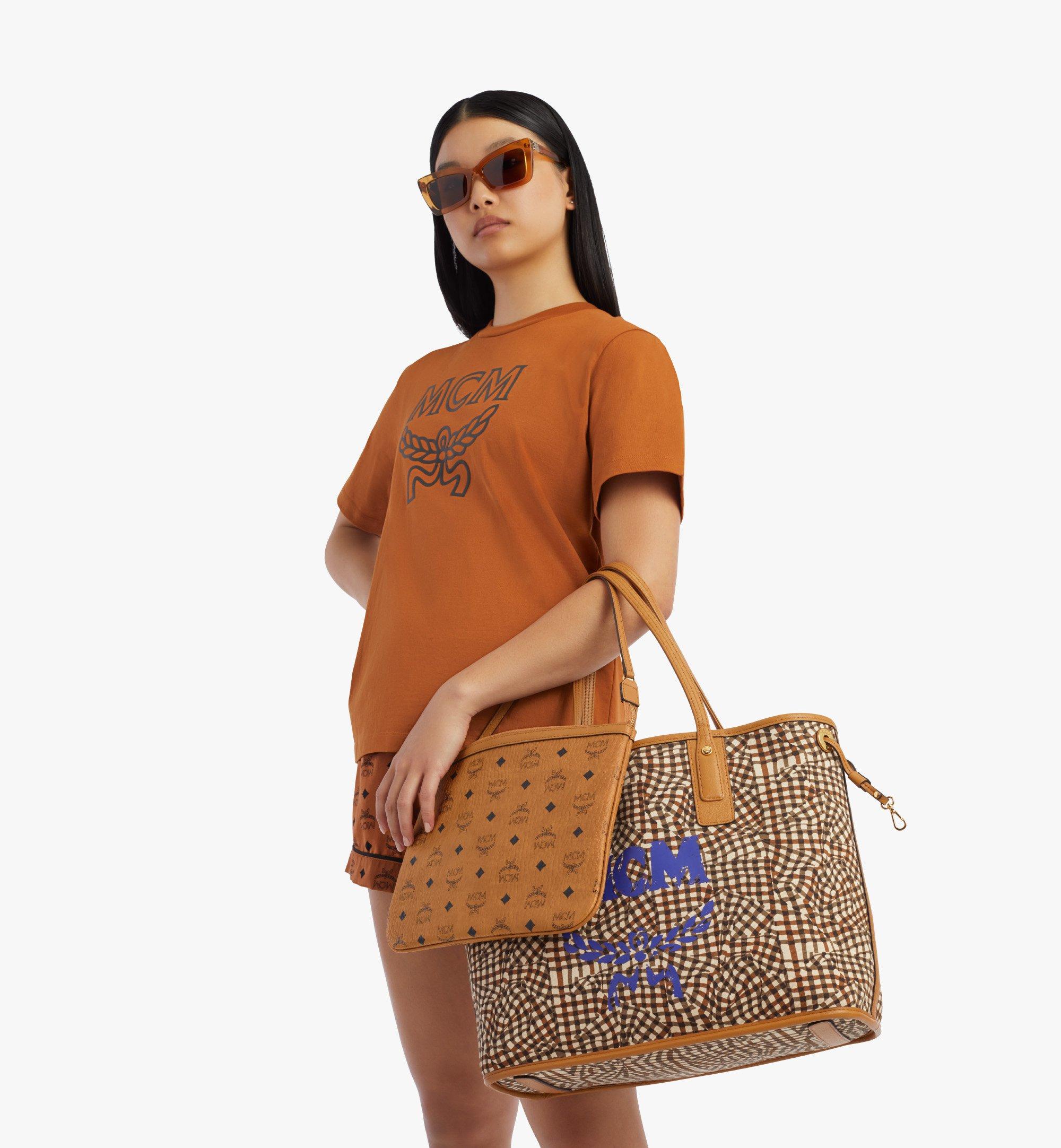 Medium Reversible Liz Shopper in Visetos Cognac MCM US