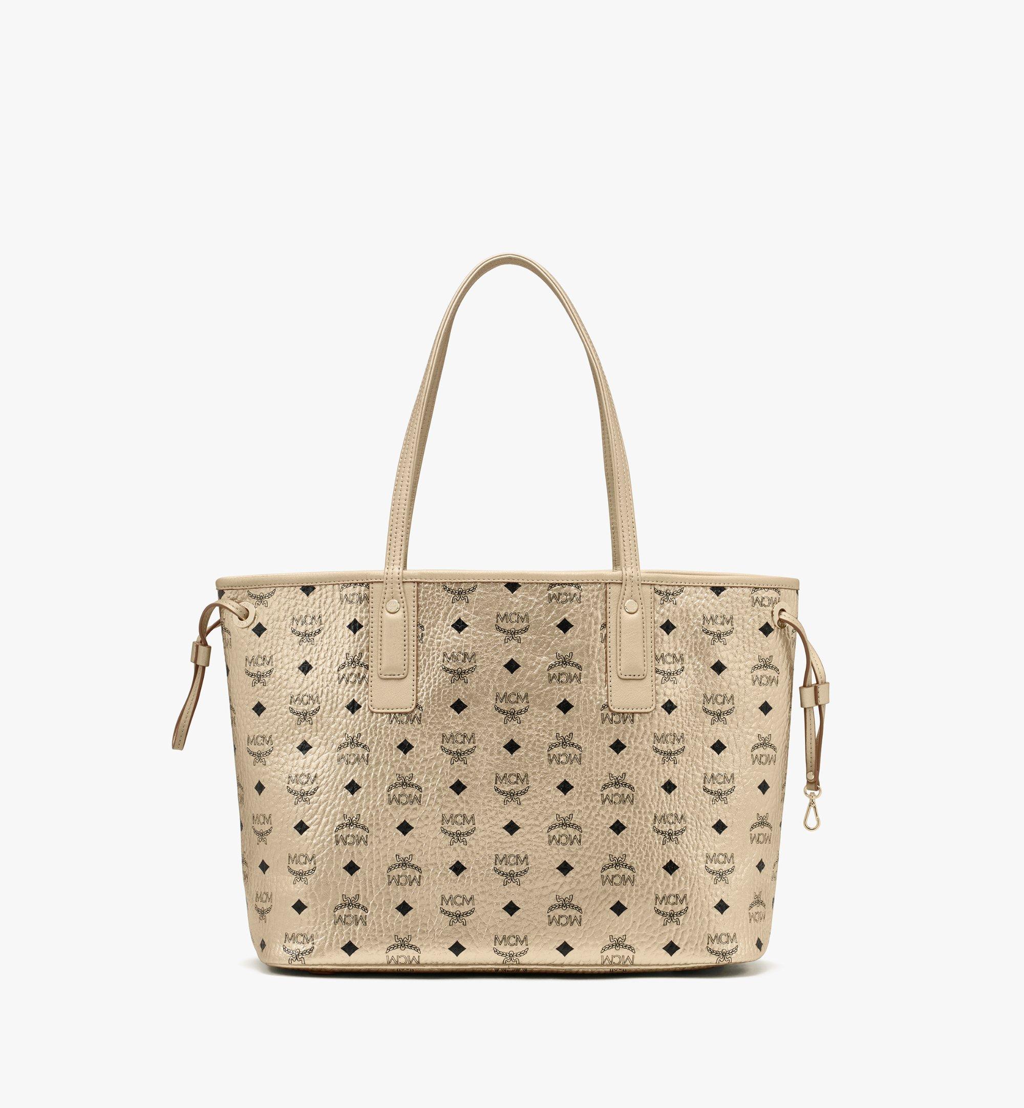 MCM Reversible Liz Shopper in Visetos Gold MWPASVI02T1001 Alternate View 4