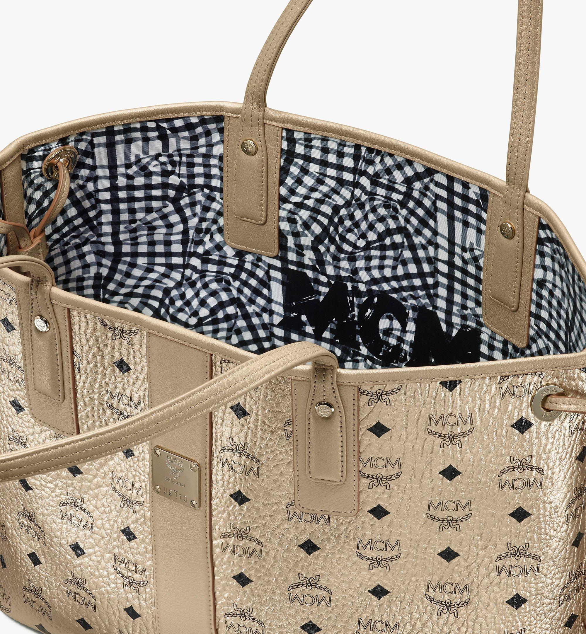 MCM Reversible Liz Shopper in Visetos Gold MWPASVI02T1001 Alternate View 5