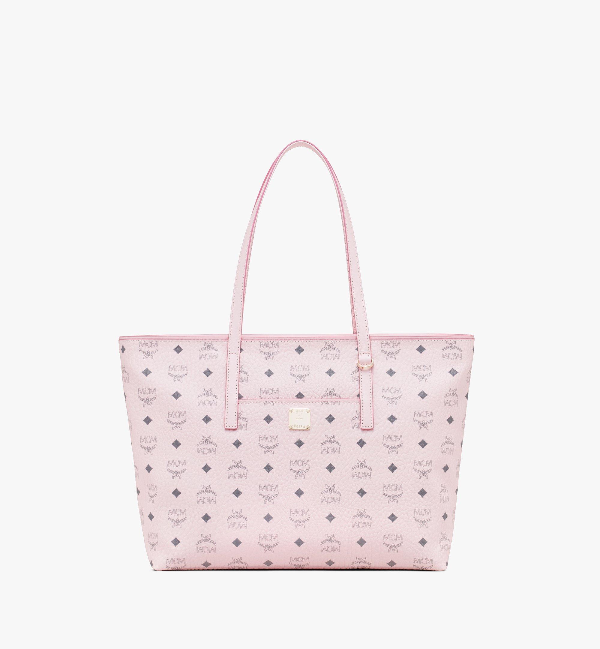 mcm pink anya tote