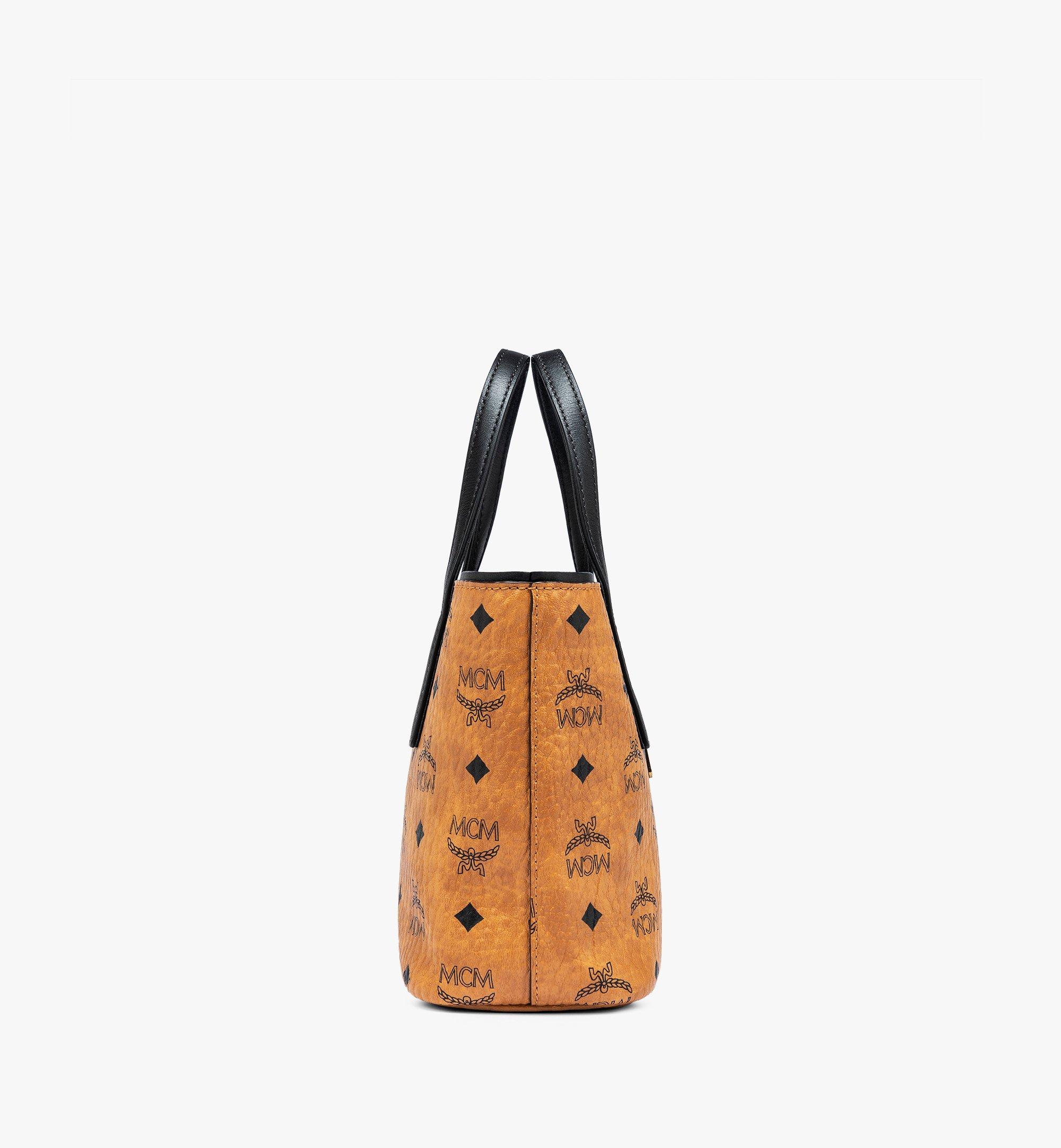 Mini Anya Shopper in Visetos COGNAC MCM DE