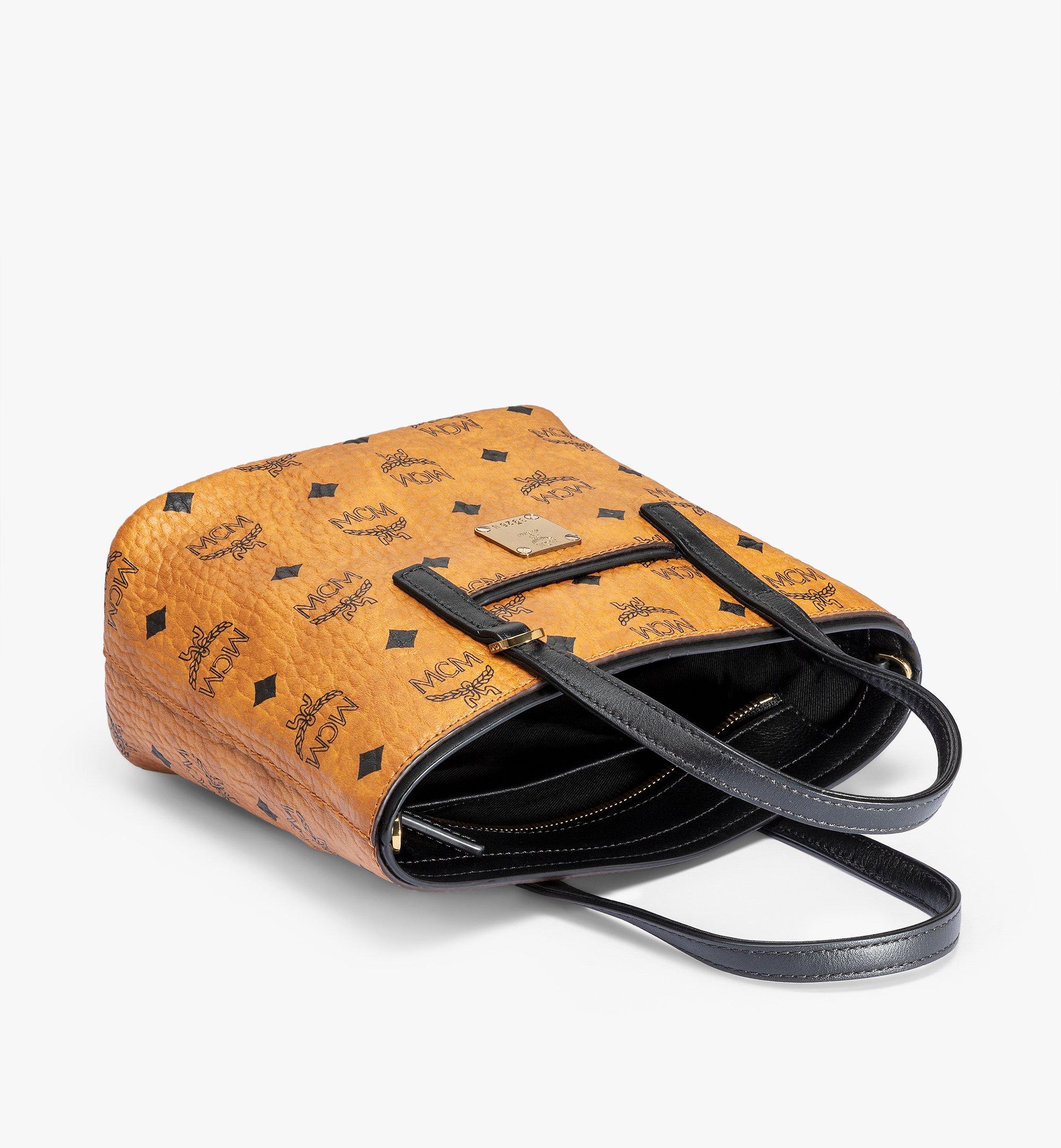 Mini Anya Shopper in Visetos COGNAC MCM IT