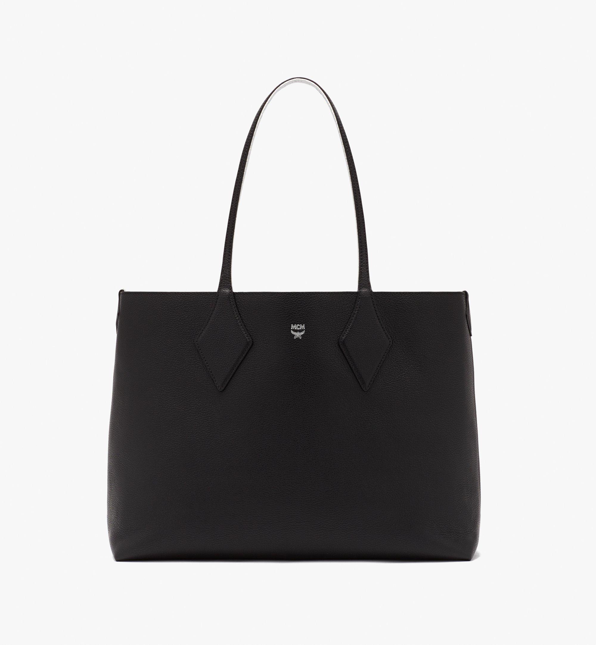 Mcm Wendbare Shopper Aus Tani-leder In Black