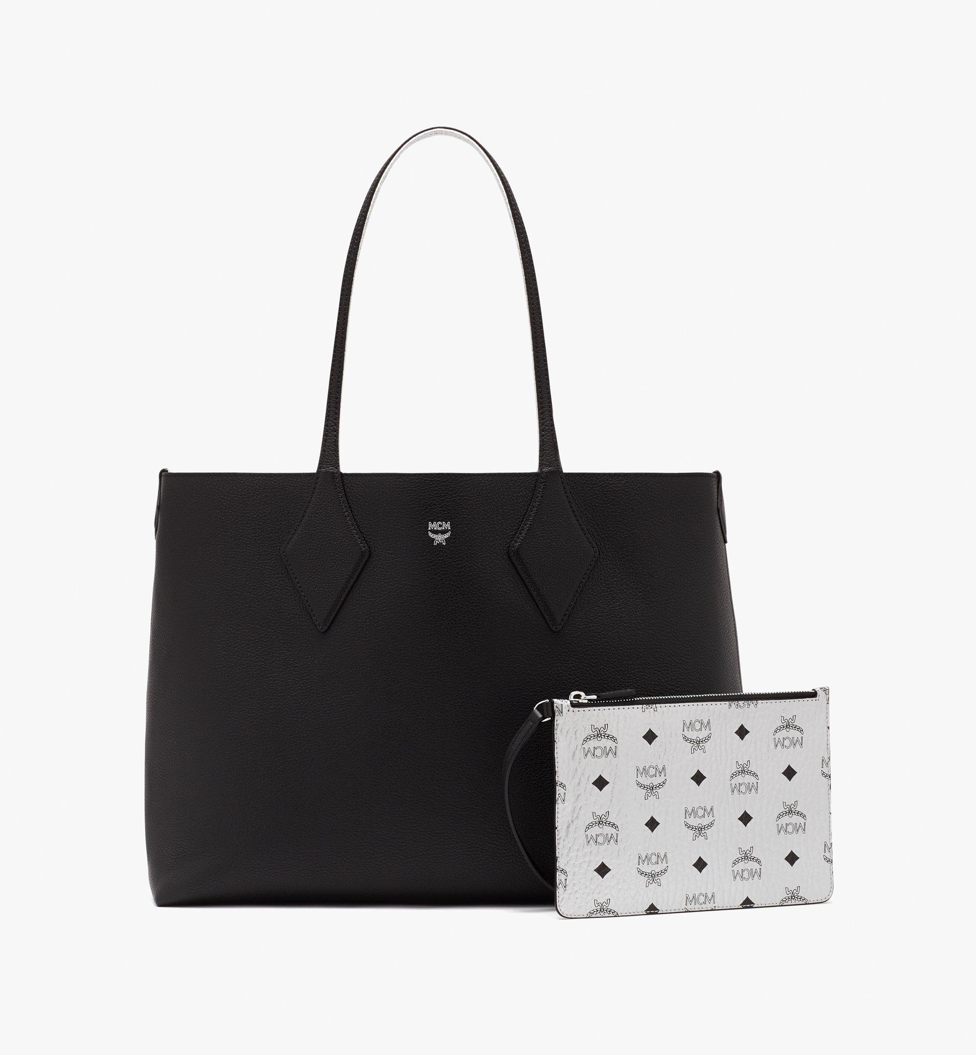 MCM Reversible Shopper in Tani Leather Black MWPASXS01BK001 Alternate View 2