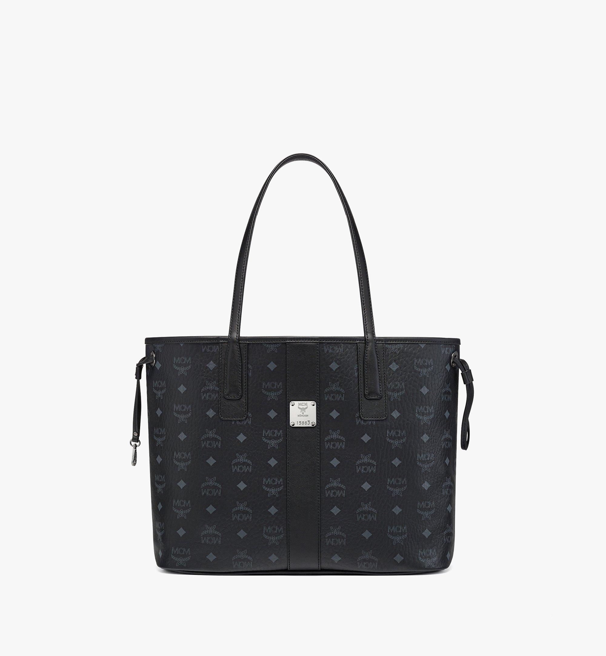 Mcm Medium Liz Reversible Shopper - Black