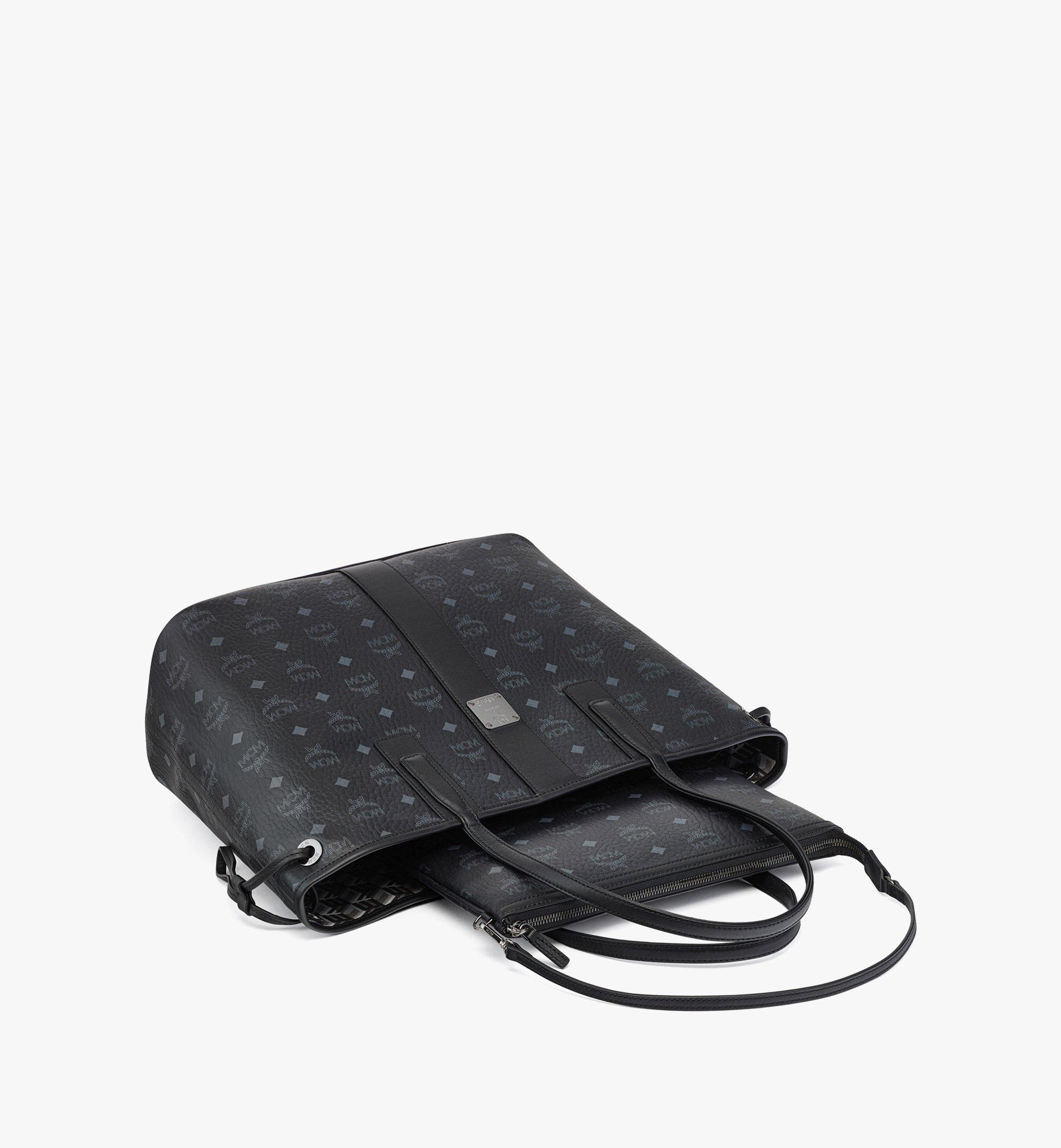 MCM Visetos Essential Multi Pochette Crossbody Bag in Black