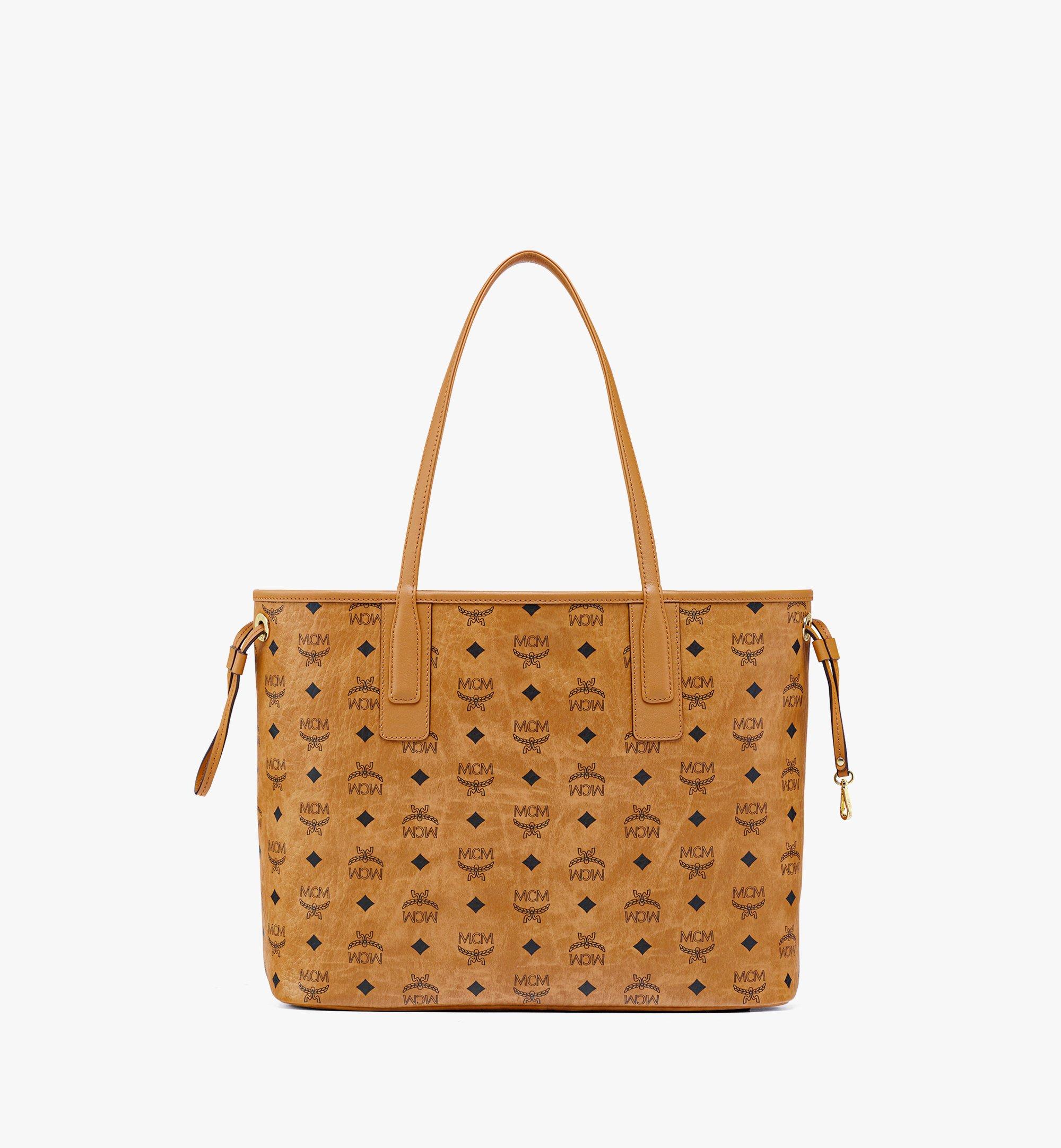 Medium Reversible Liz Shopper in Visetos Cognac MCM US