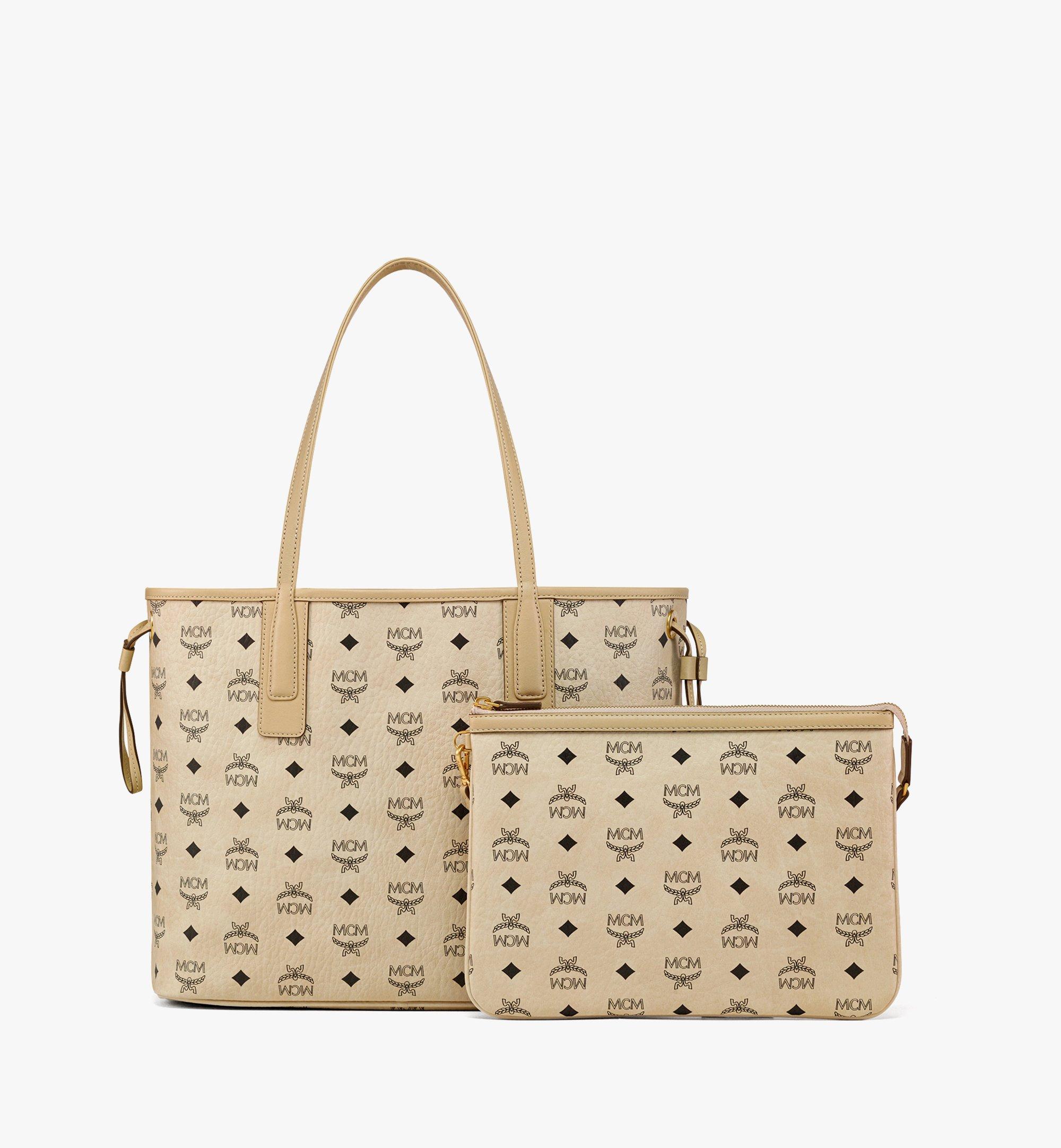 Medium Reversible Liz Shopper in Visetos Beige