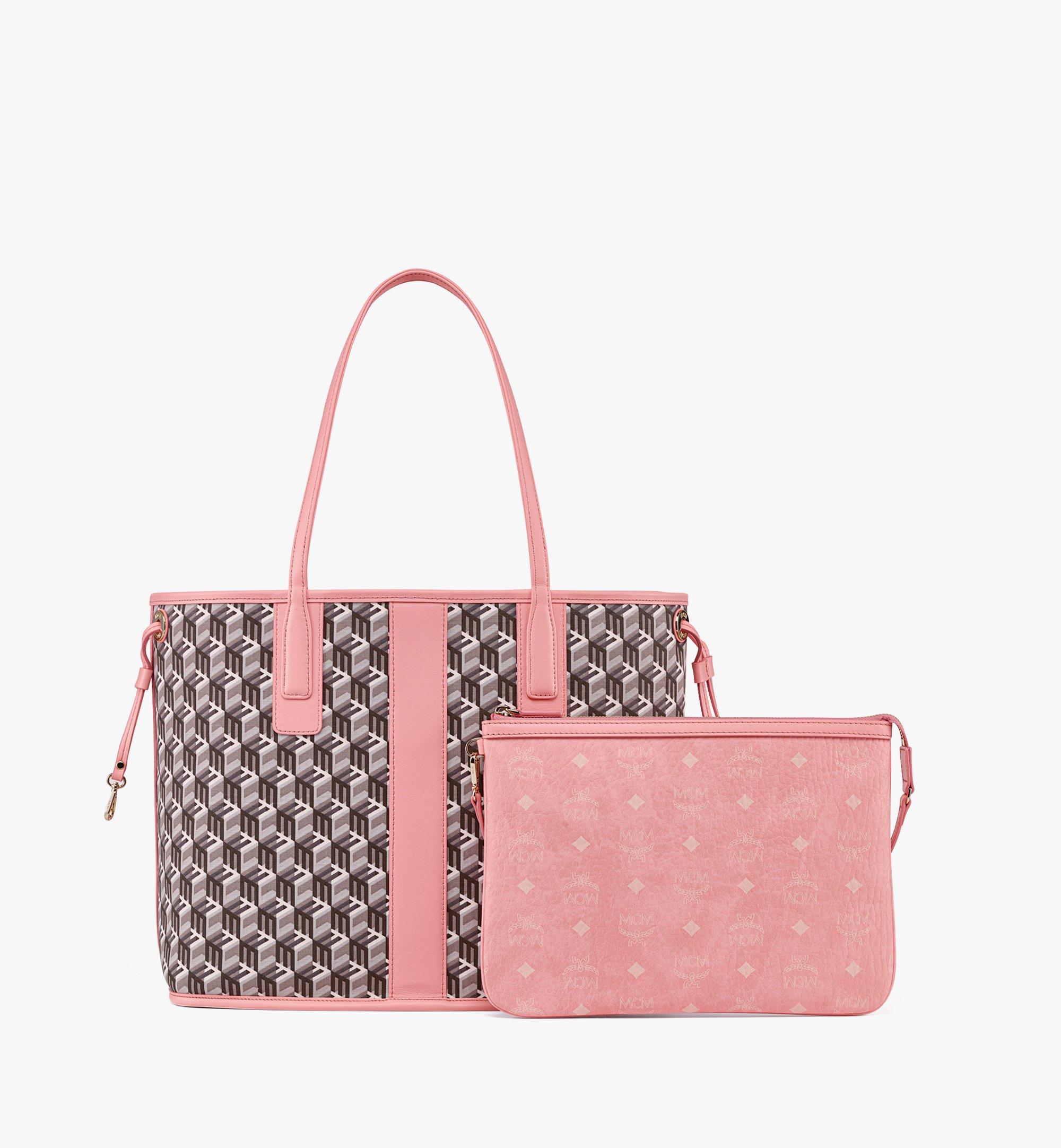 MCM, Bags, Mcm White Pink Tote