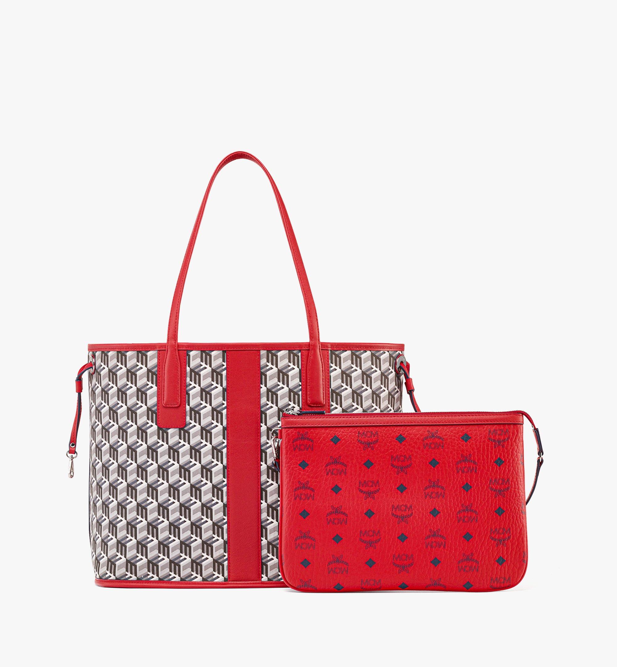 Mcm pink reversible tote sale