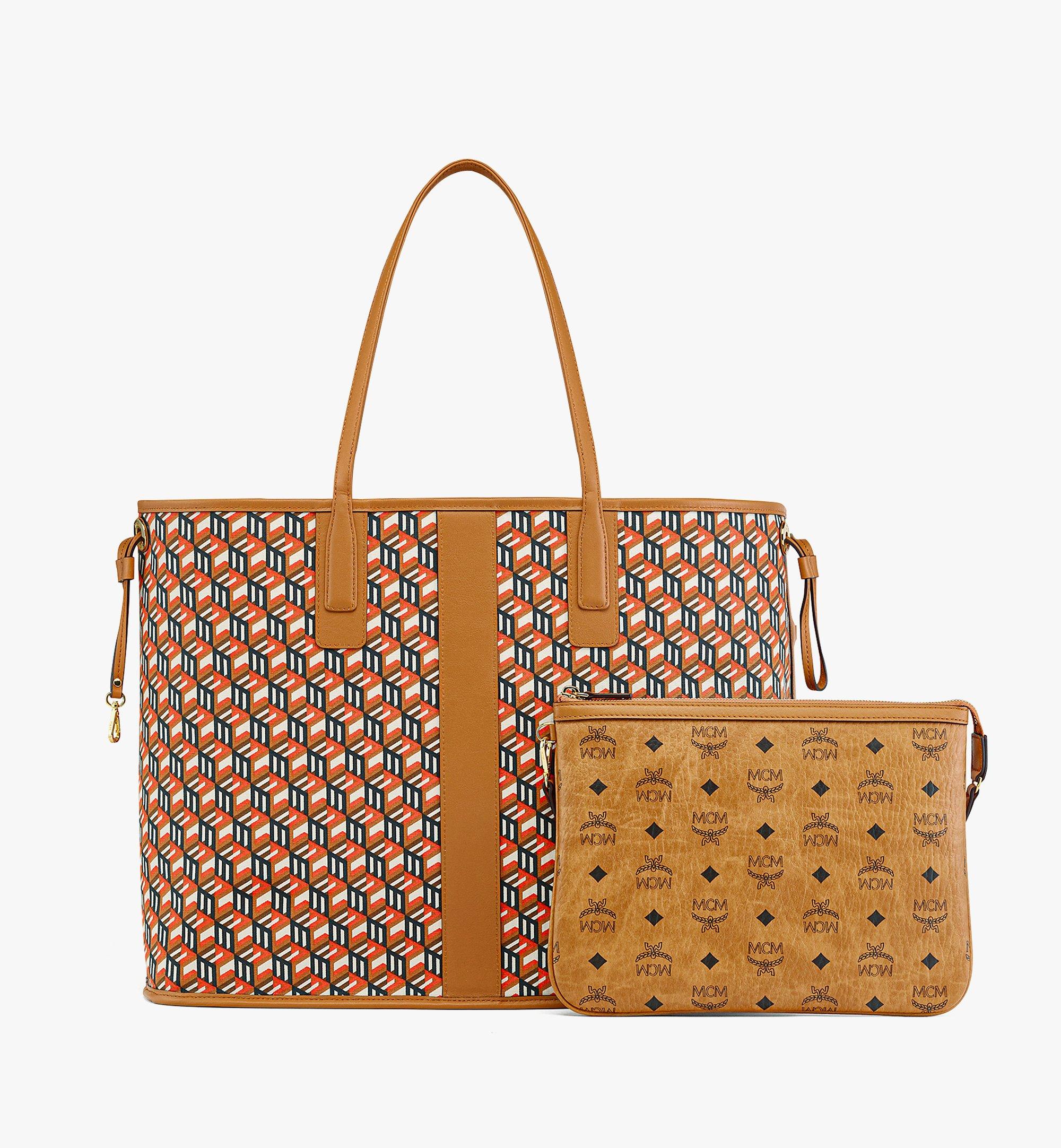 [MCM]★Reversible Visetos Liz Shopper Small Reversible Liz Shopper in Visetos Black | MCM ®US