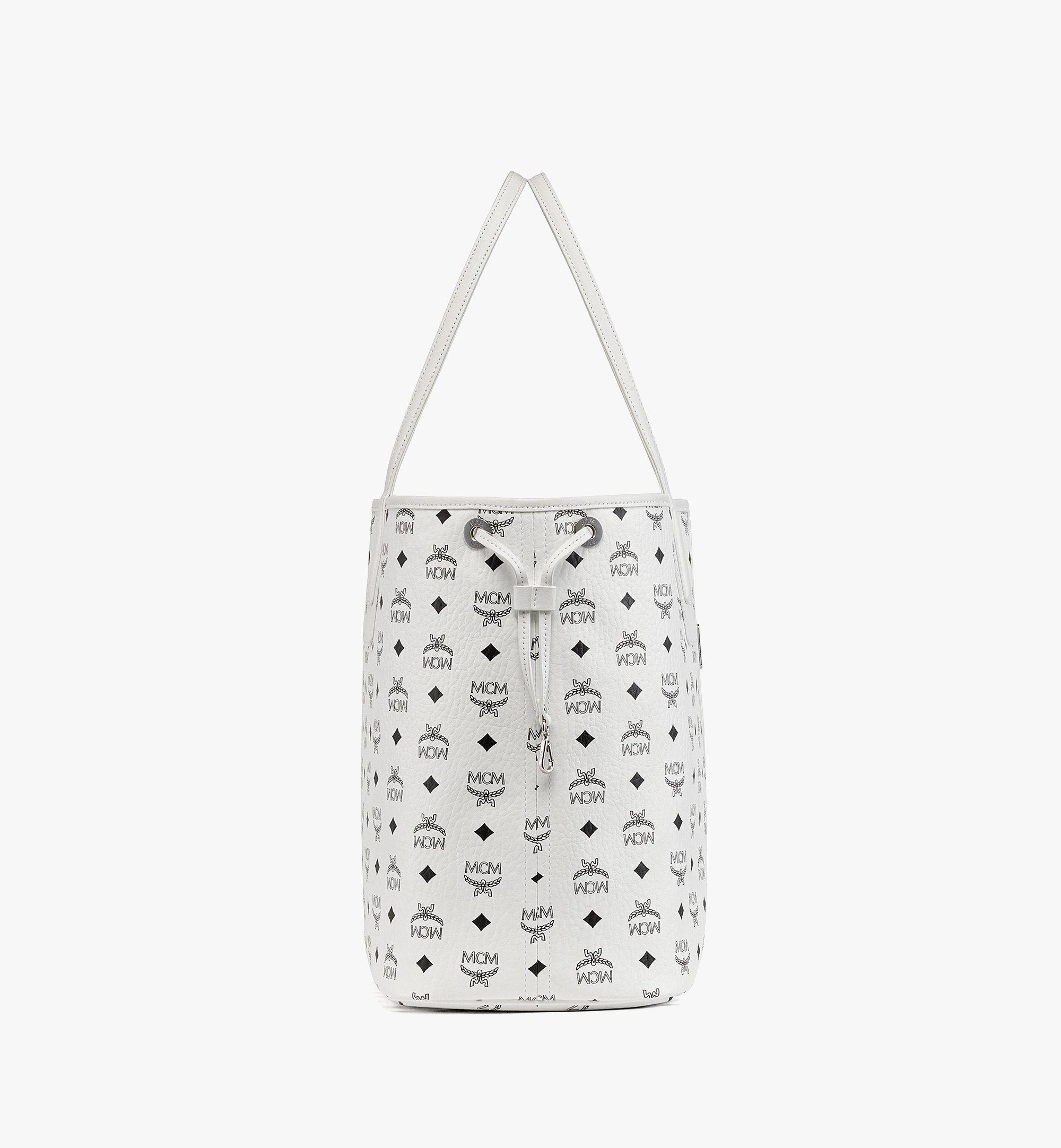 Medium Reversible Liz Shopper in Visetos White