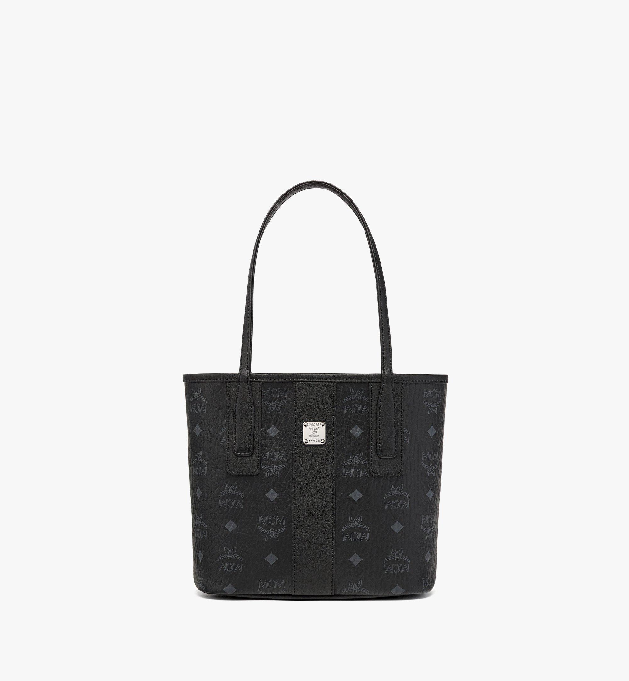 Mini Reversible Liz Shopper in Visetos Black MCM US