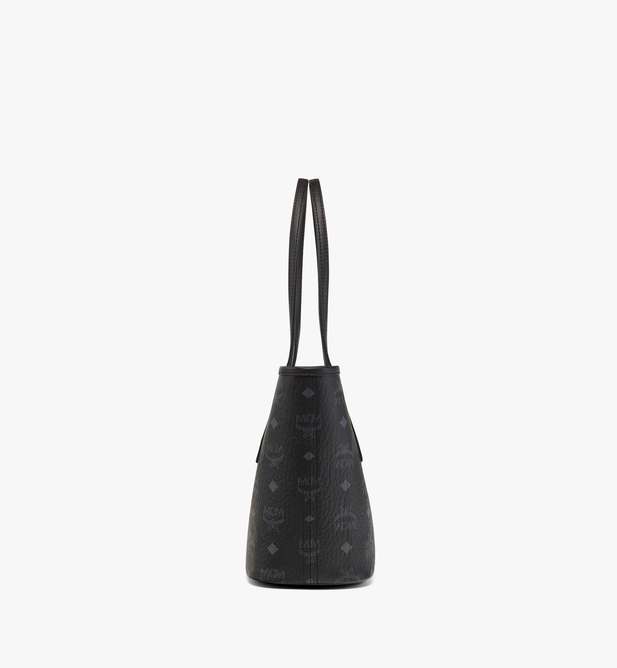 Mcm black shopper online bag