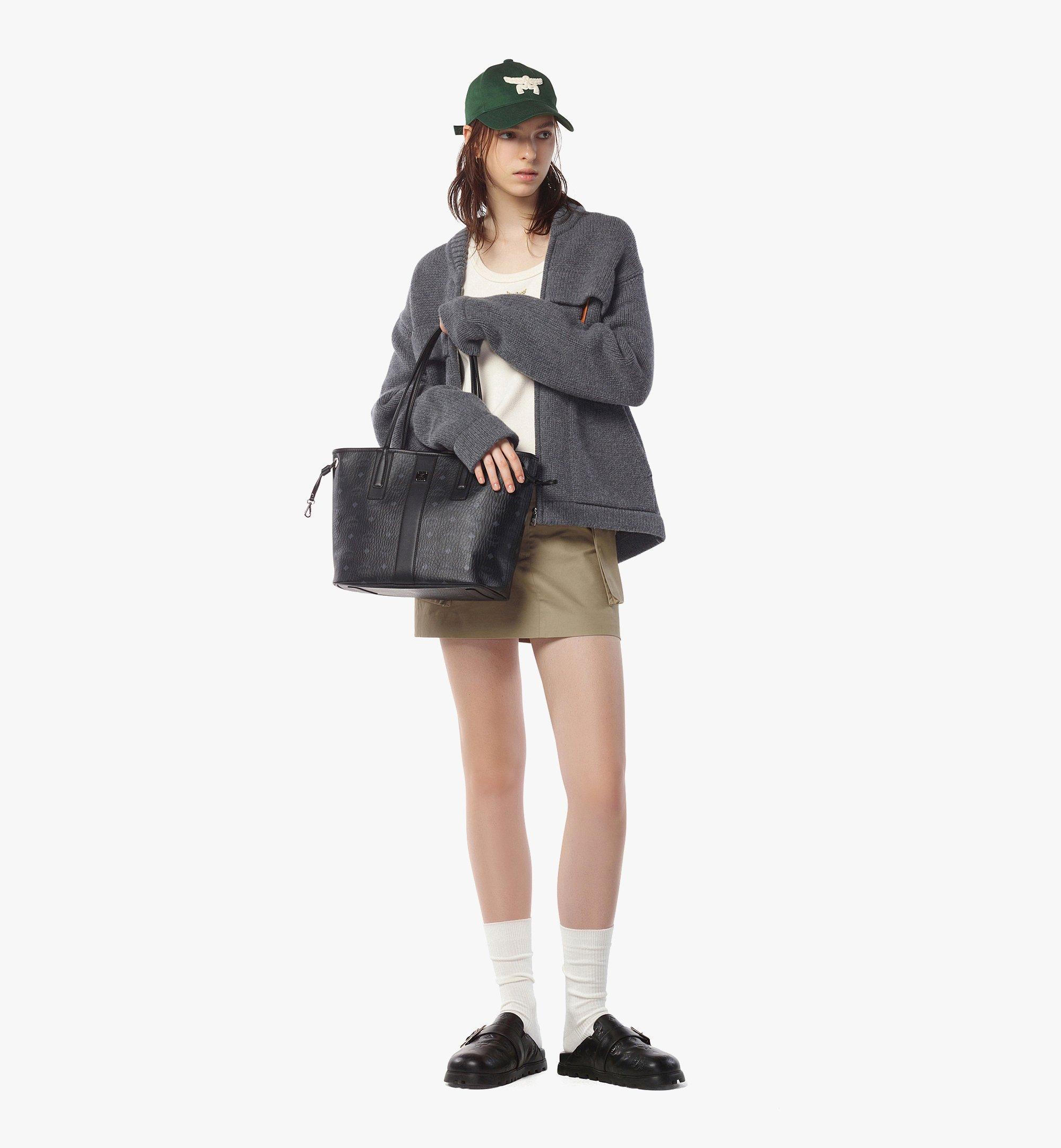 MCM Liz 经典Visetos双面购物袋 Black MWPDSLR02BK001 更多视角 2