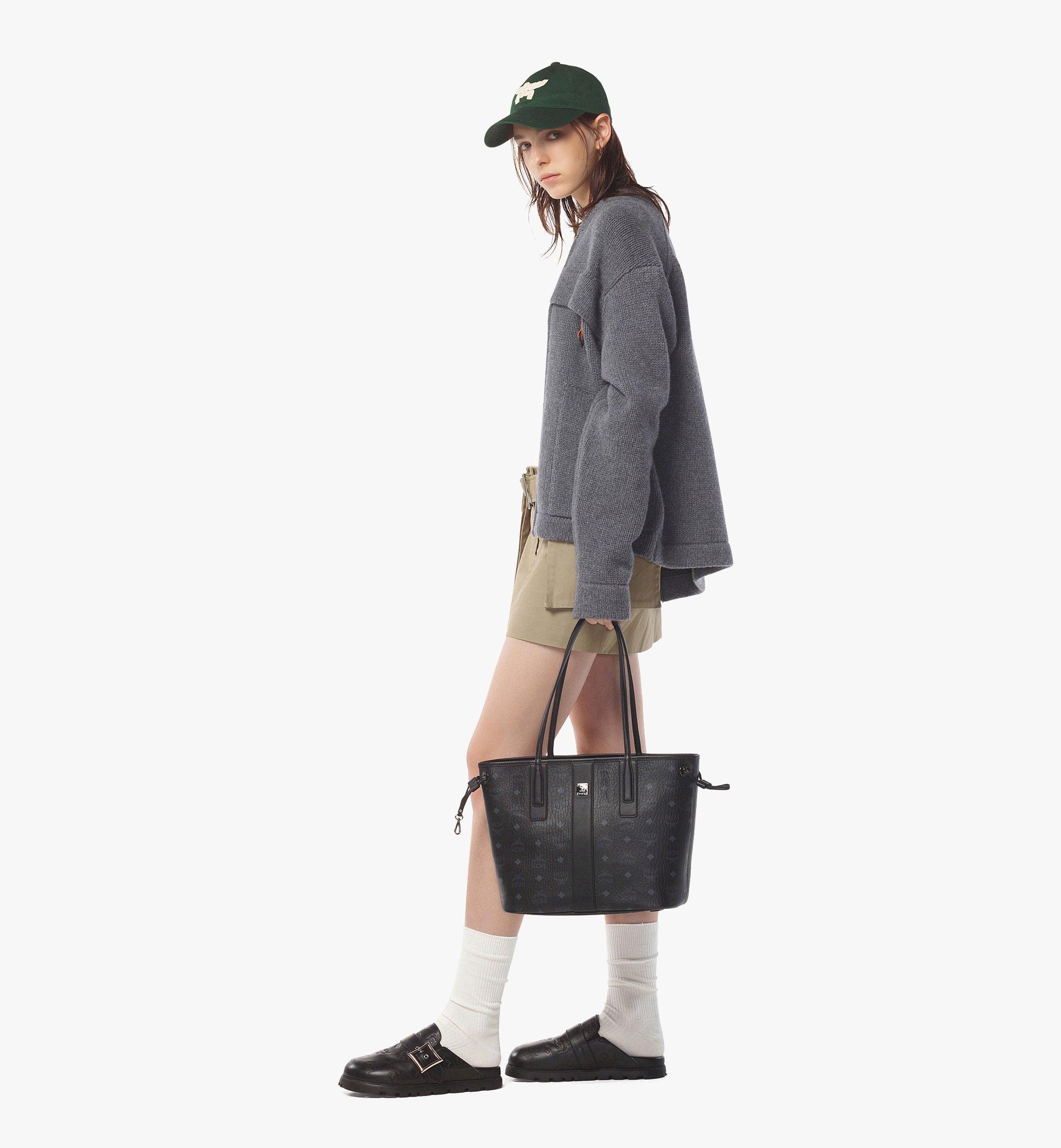 MCM Liz 经典Visetos双面购物袋 Black MWPDSLR02BK001 更多视角 5