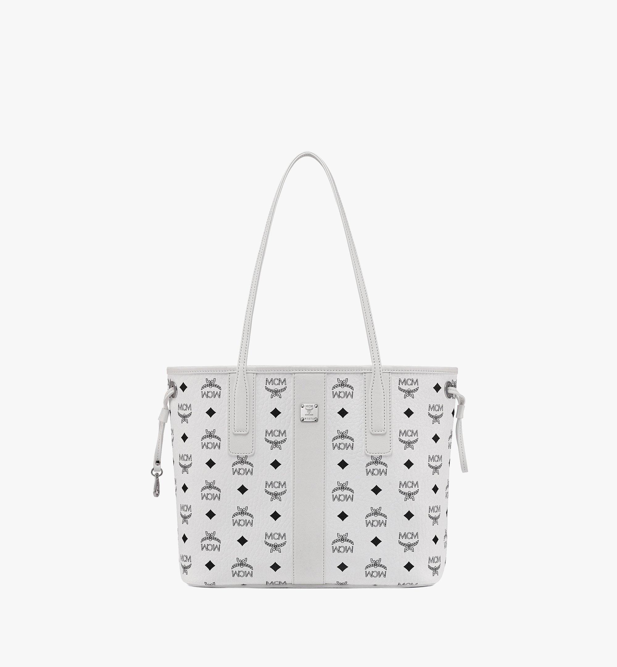 Mcm Women's Reversible Liz Shopper in Visetos - White - Totes