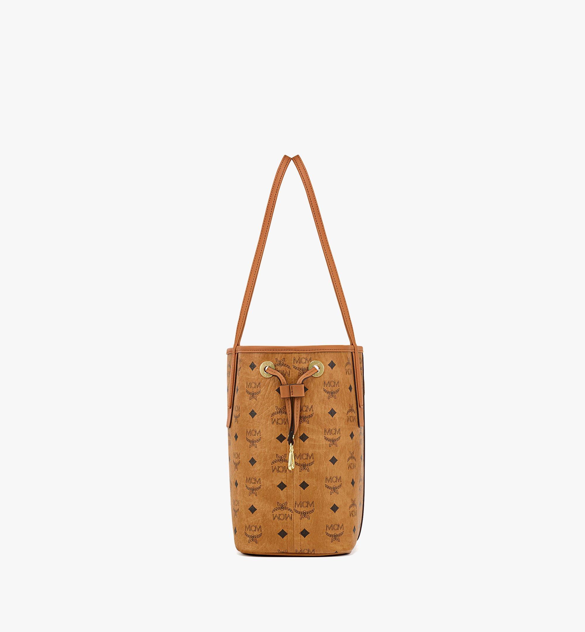 Mini Reversible Liz Shopper in Visetos Cognac