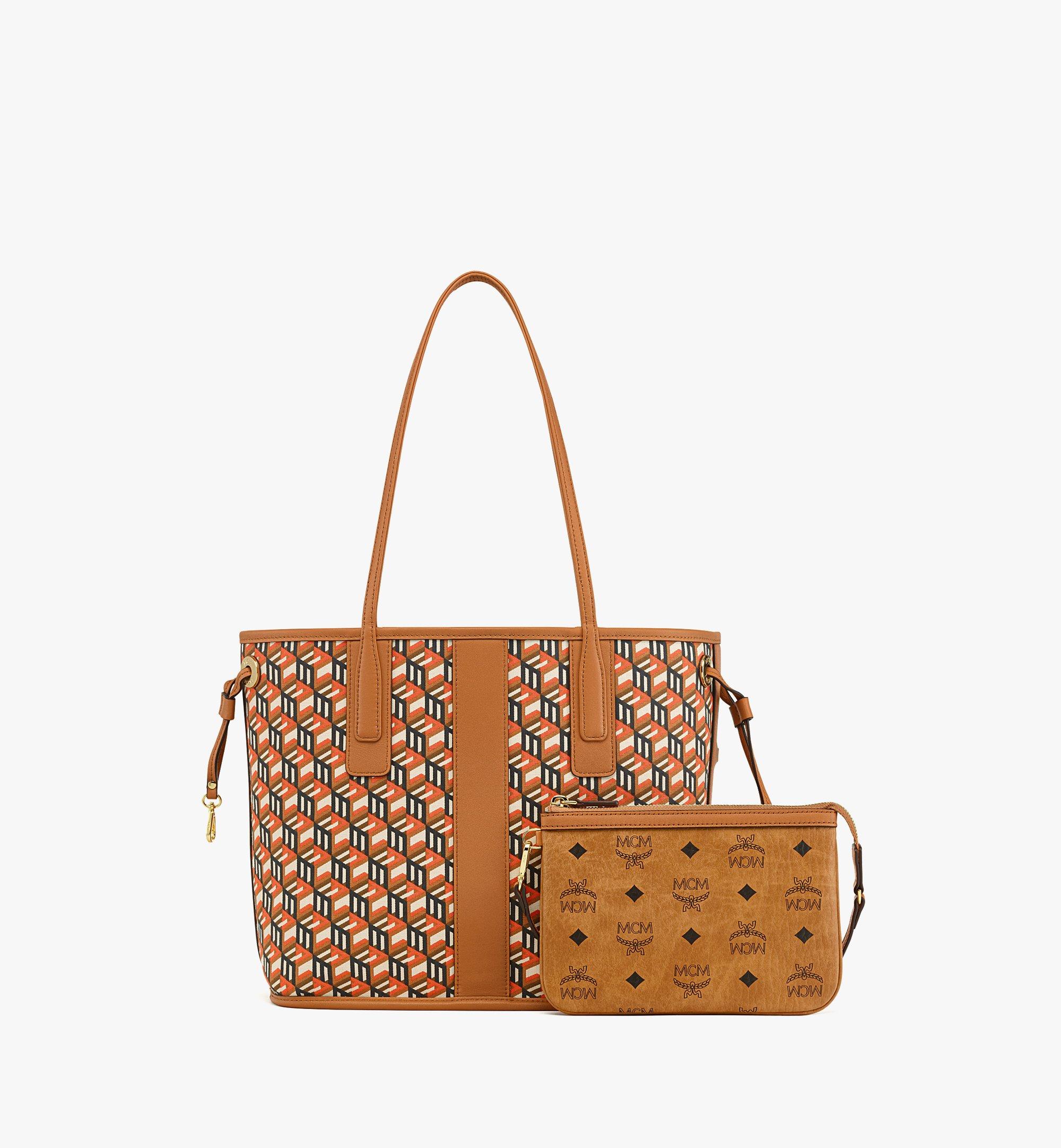 Small Reversible Liz Shopper in Visetos Cognac