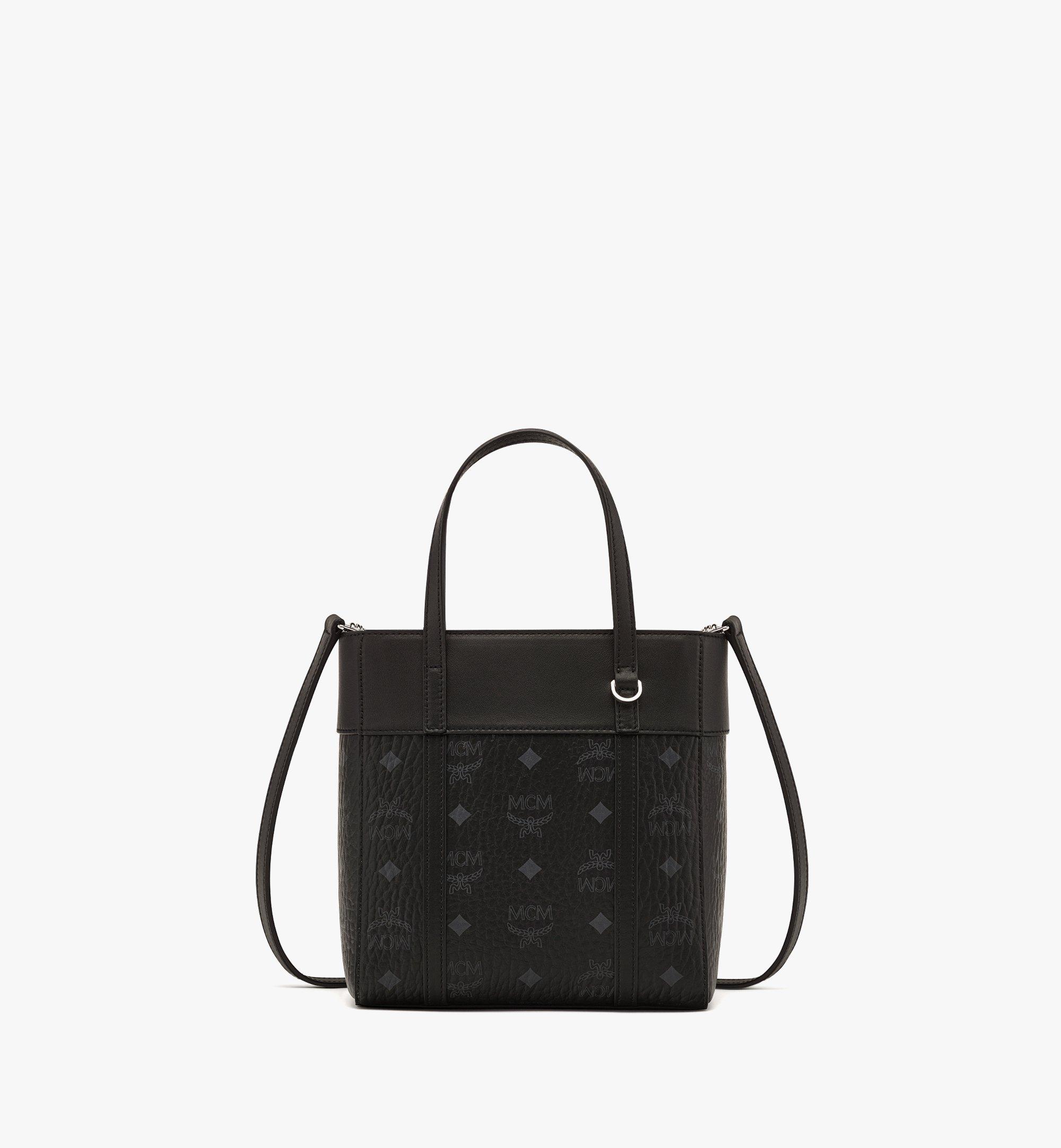 Mini Aren Top-Zip Shopper in Visetos Leather Mix Black | MCM ®US