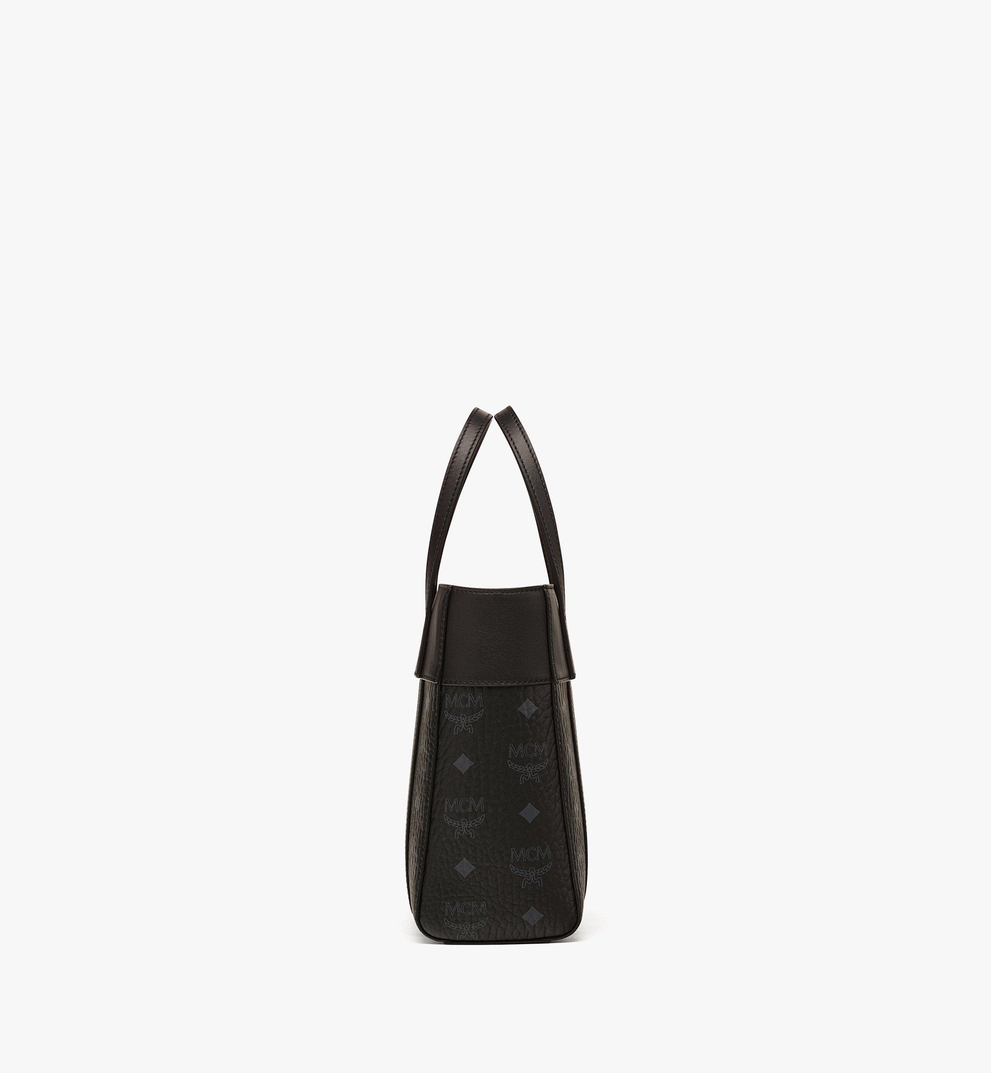 Mini Toni Top-Zip Shopper in Visetos Leather Mix Black | MCM ®US