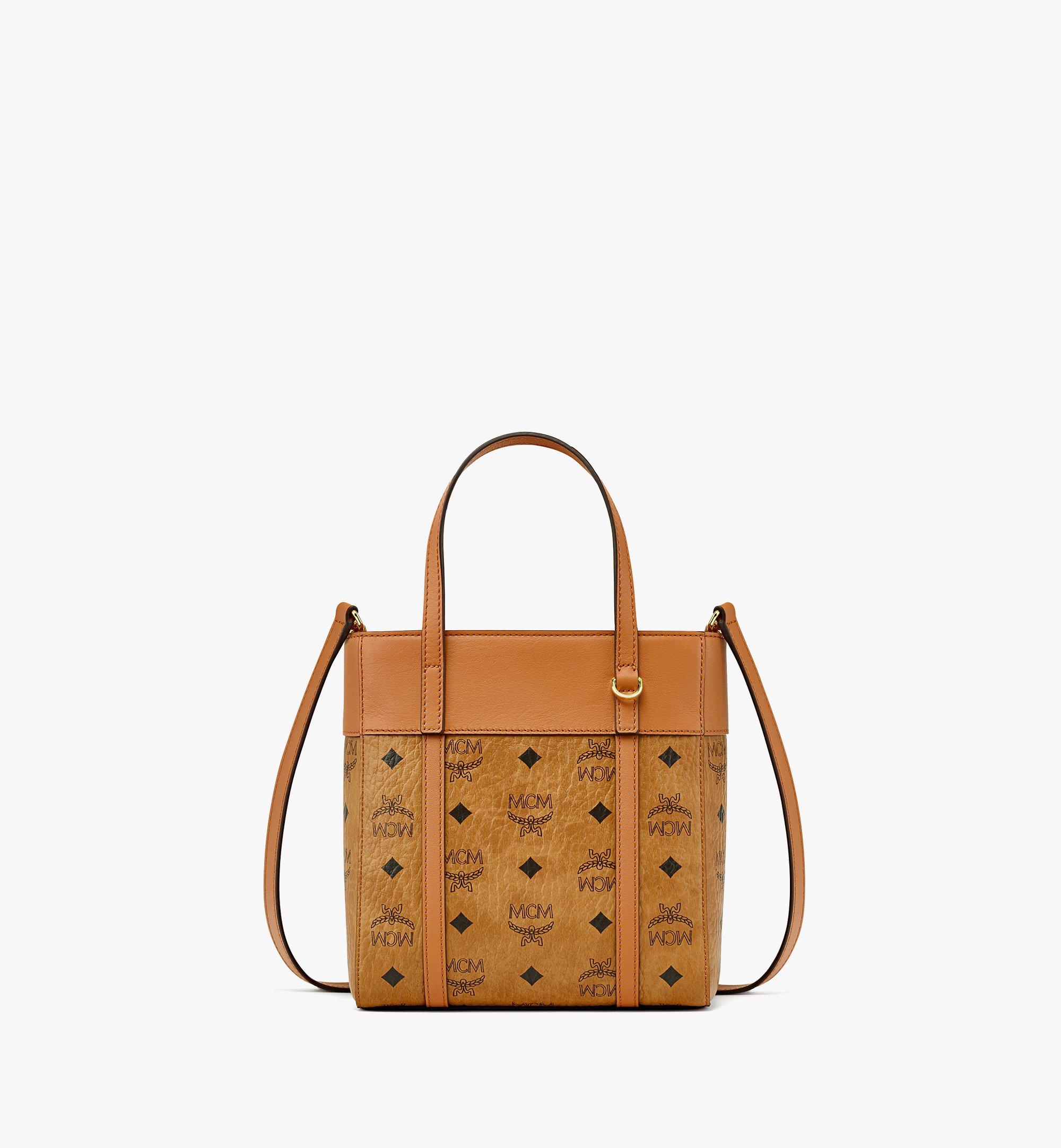 Mcm Visetos Zip Top Tote Bag