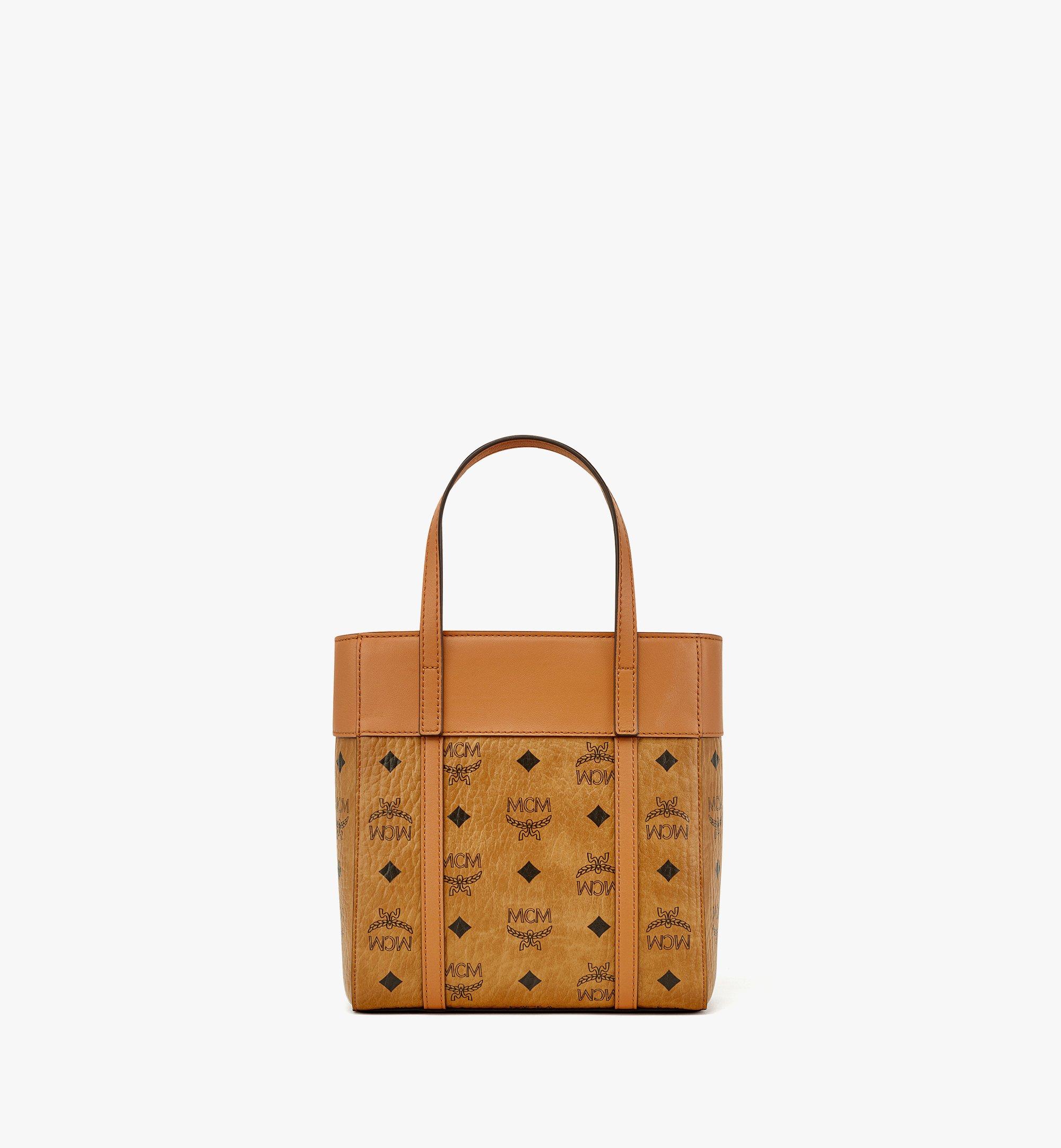 Mini Aren Top-Zip Shopper in Visetos Leather Mix Cognac | MCM ®HK