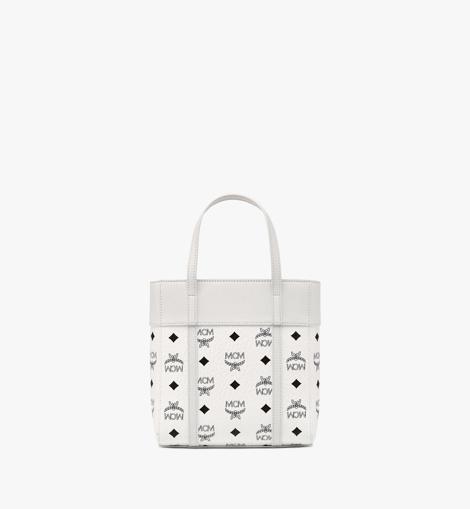 MCM Toni トップジップ ショッパー - ヴィセトス レザーミックス White MWPDSTA01WT001 ほかの角度から見る 3