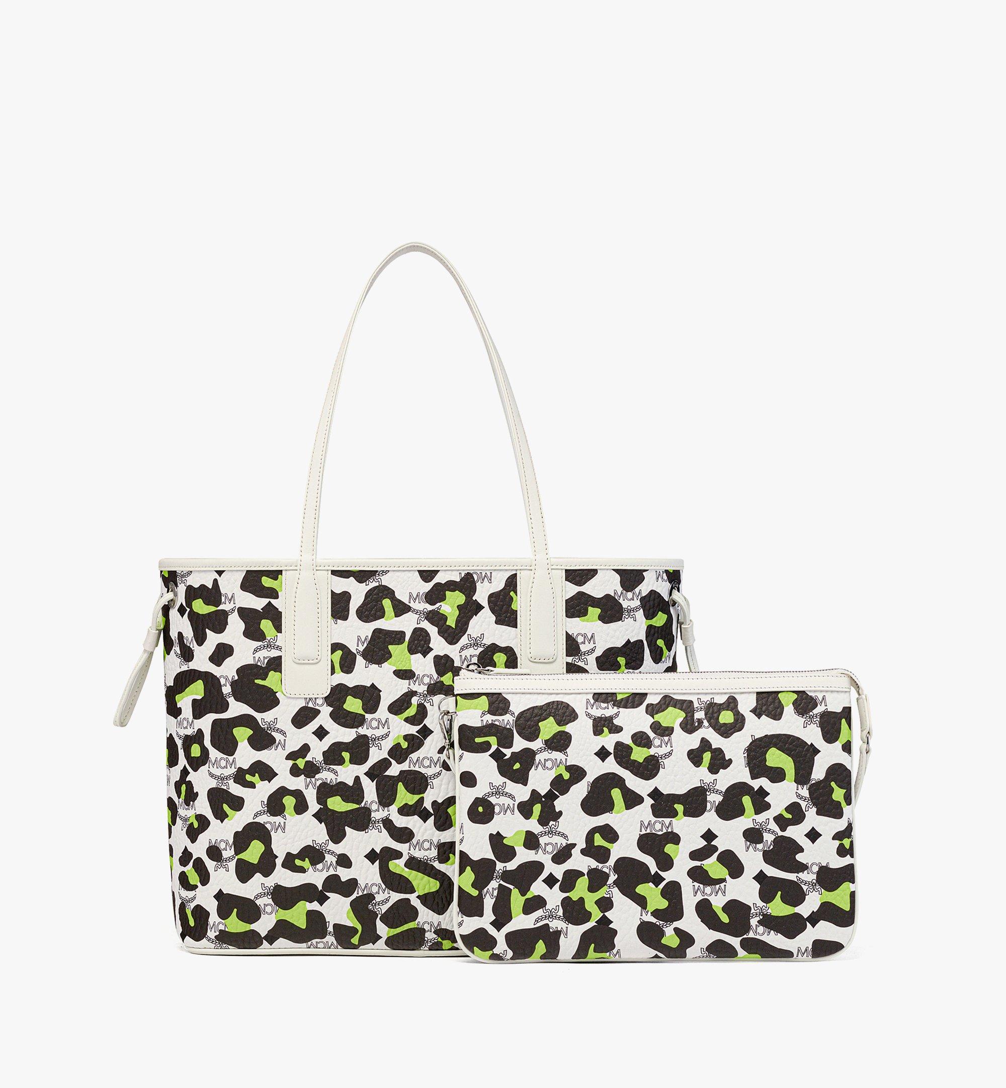 MCM Aren ショッパーバッグ - レオパード ヴィセトス White MWPDSTA05WT001 ほかの角度から見る 3