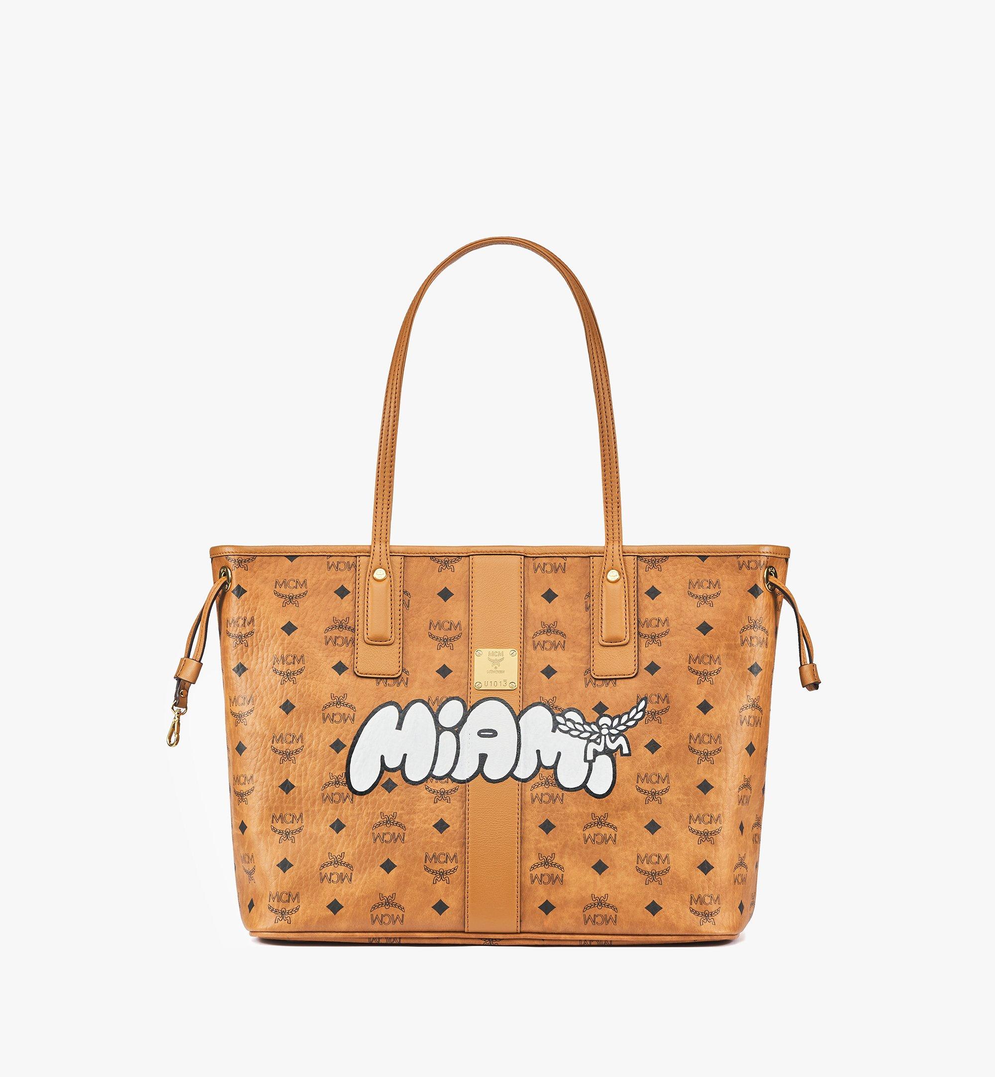 Medium Miami City Series Liz Shopper in Visetos Cognac MCM CA