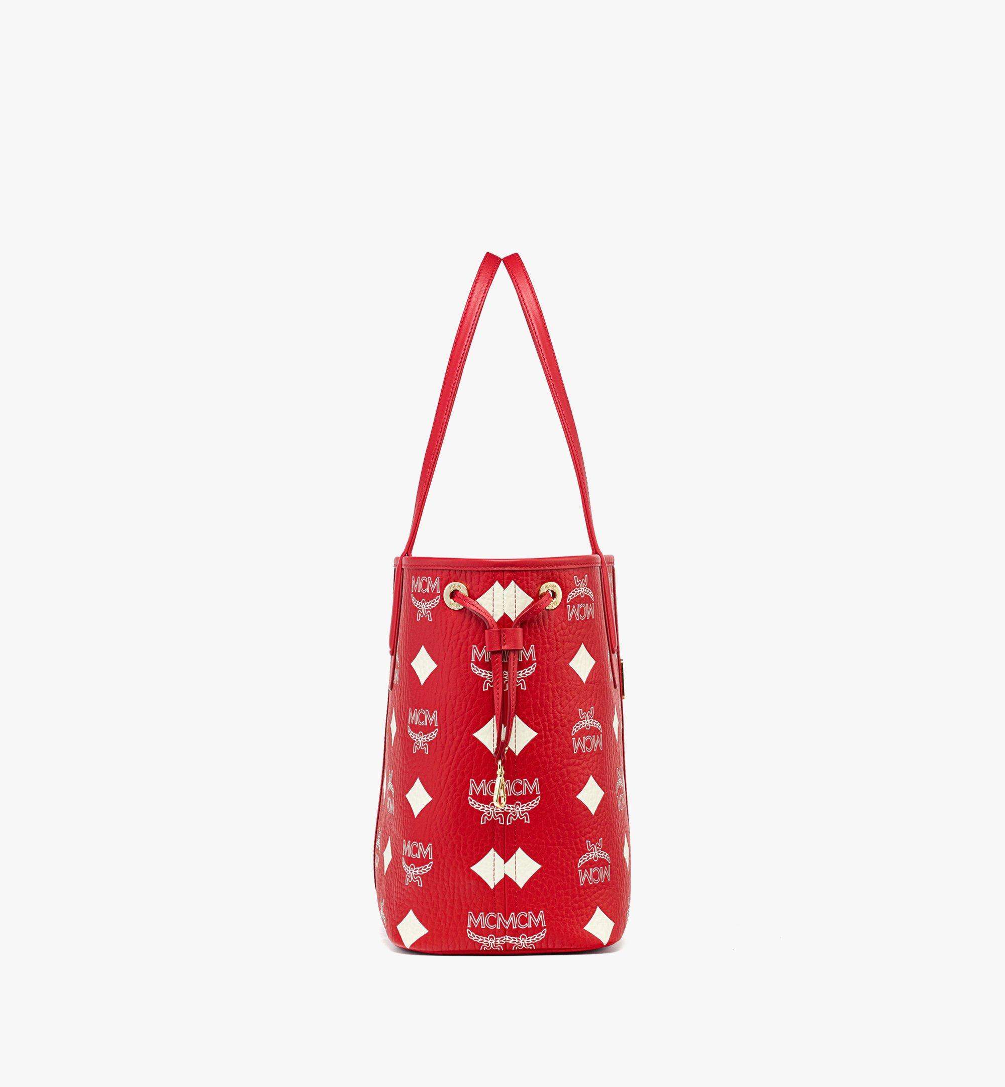 Medium Liz Shopper in Maxi Visetos Red MCM US