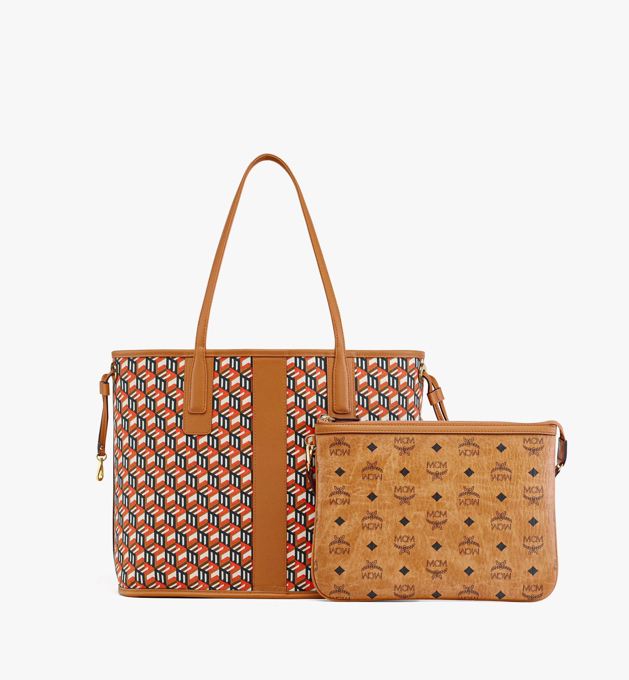 MCM Reversible Liz Shopper in Visetos Cognac MWPEALR05CO001 Alternate View 1