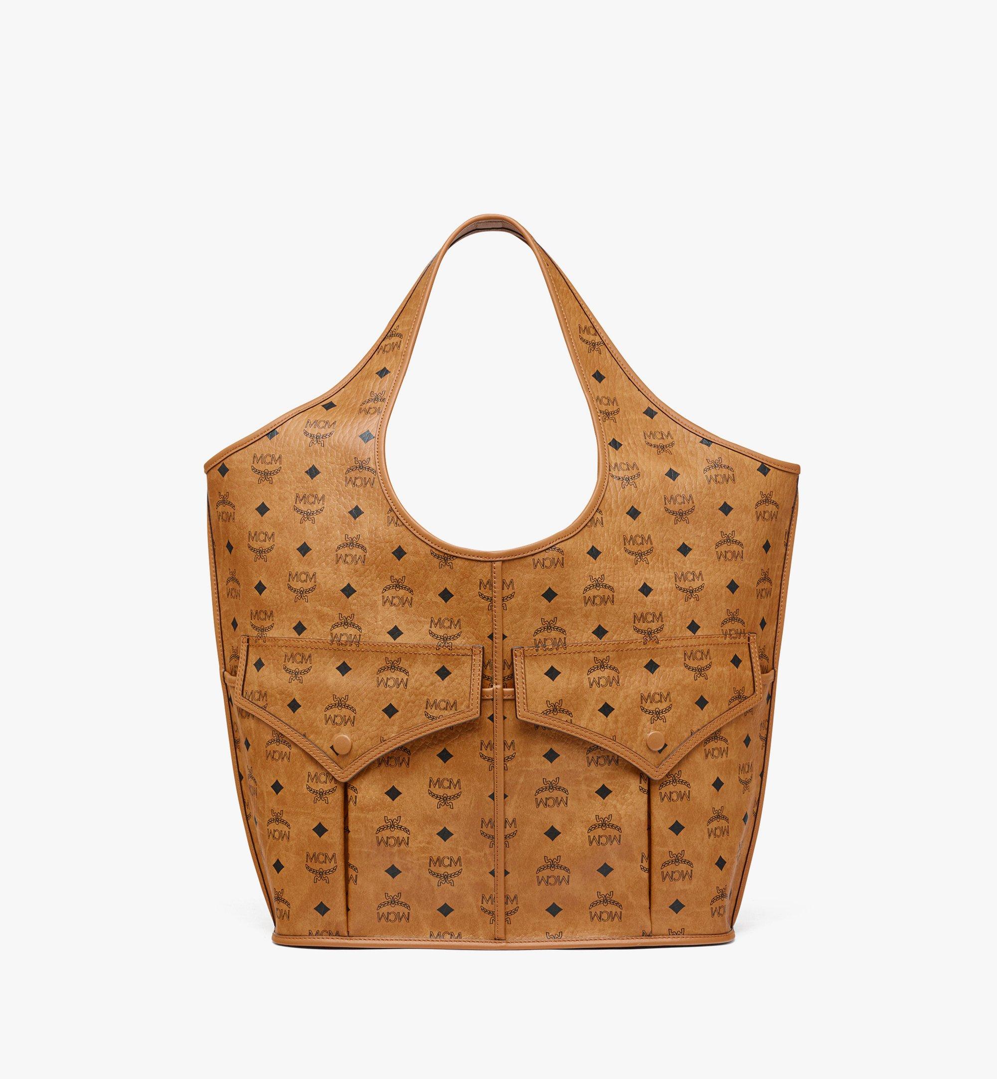 X-Large Aren Mama Shopper in Visetos Cognac | MCM ®AU