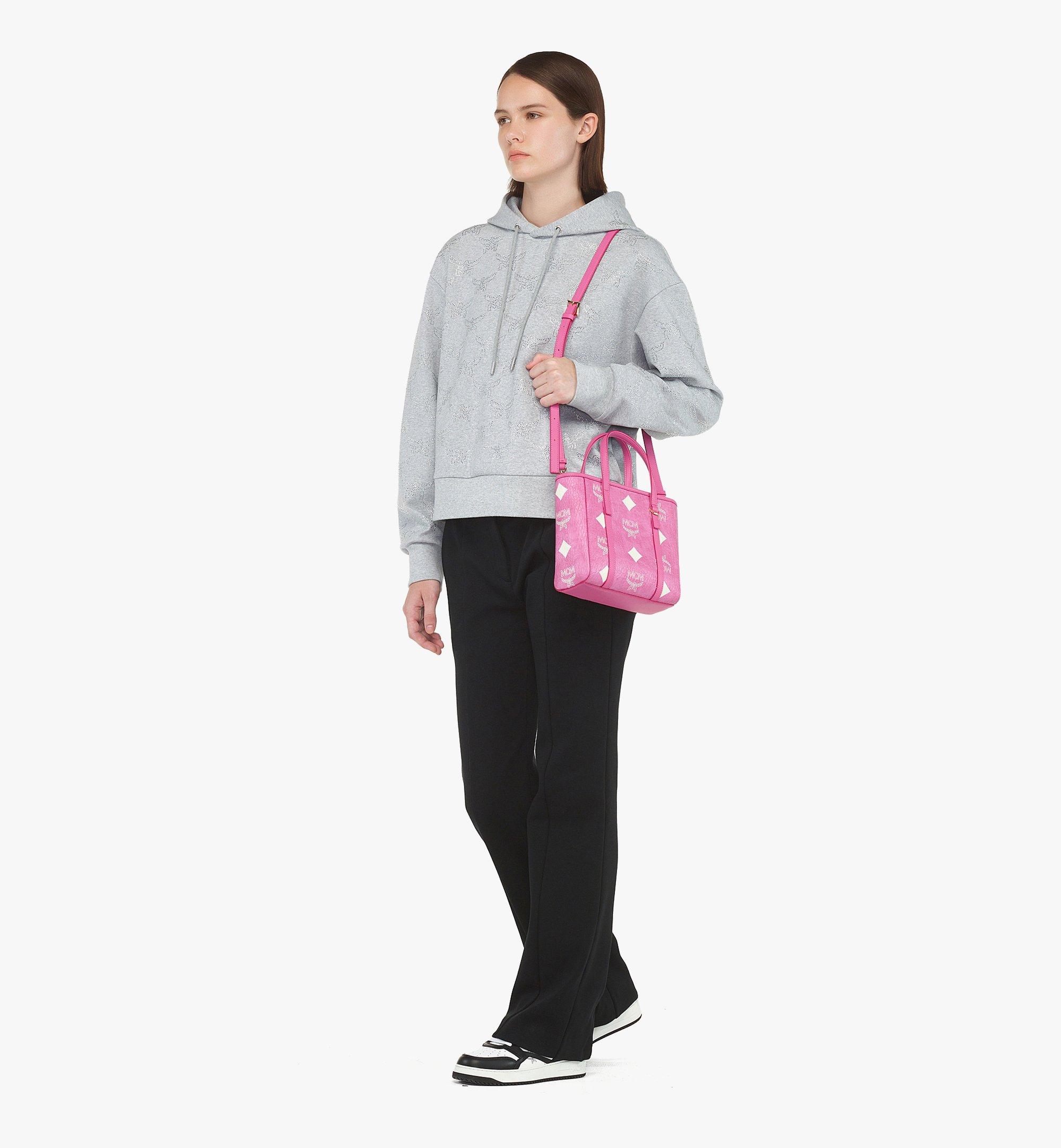 MCM Aren トップジップ ショッパーバッグ - マキシ ヴィセトス Pink MWPEATA03P9001 ほかの角度から見る 2