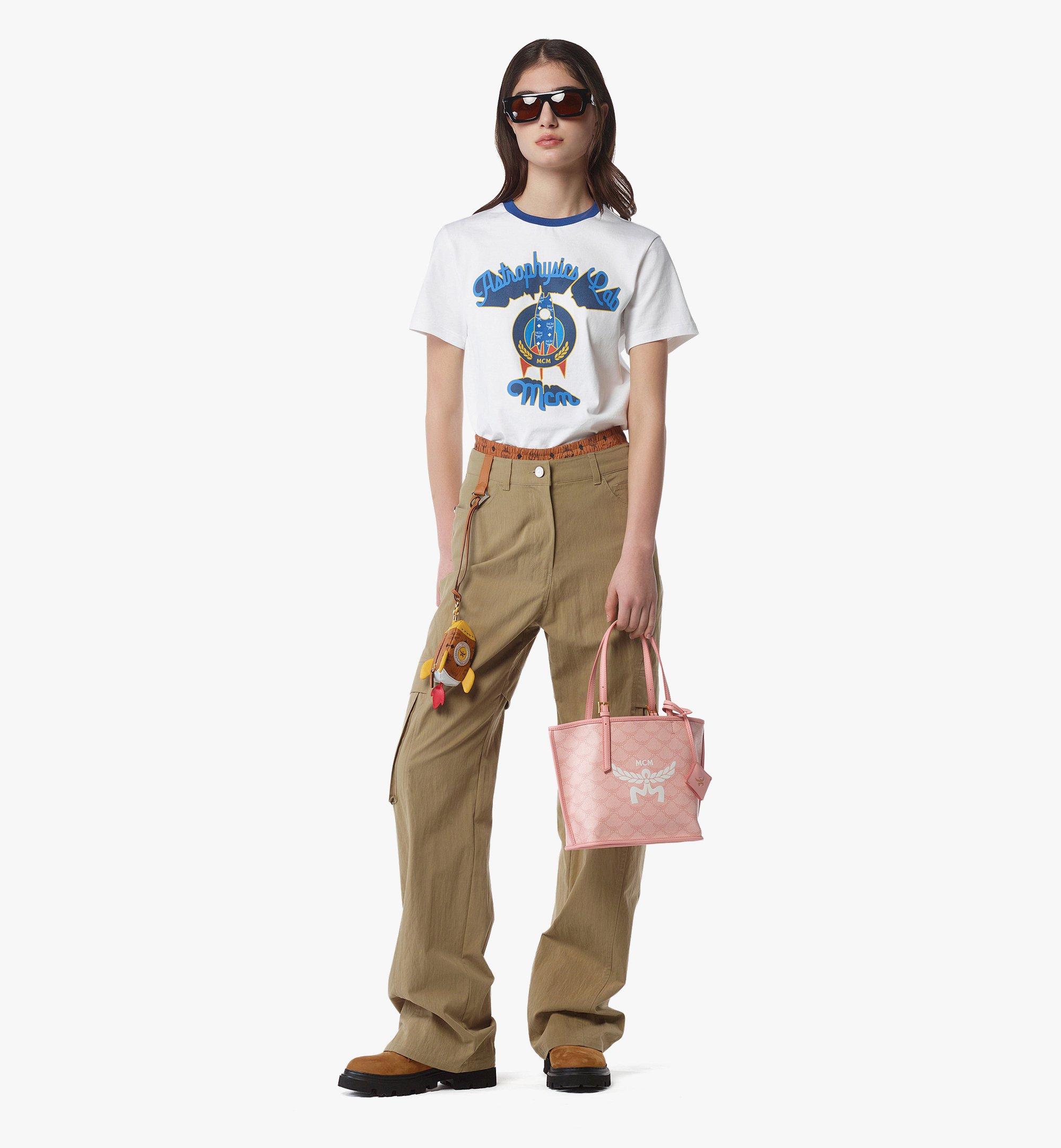 MCM Himmel Shopper in Lauretos Pink MWPESAC02P6001 Alternate View 4