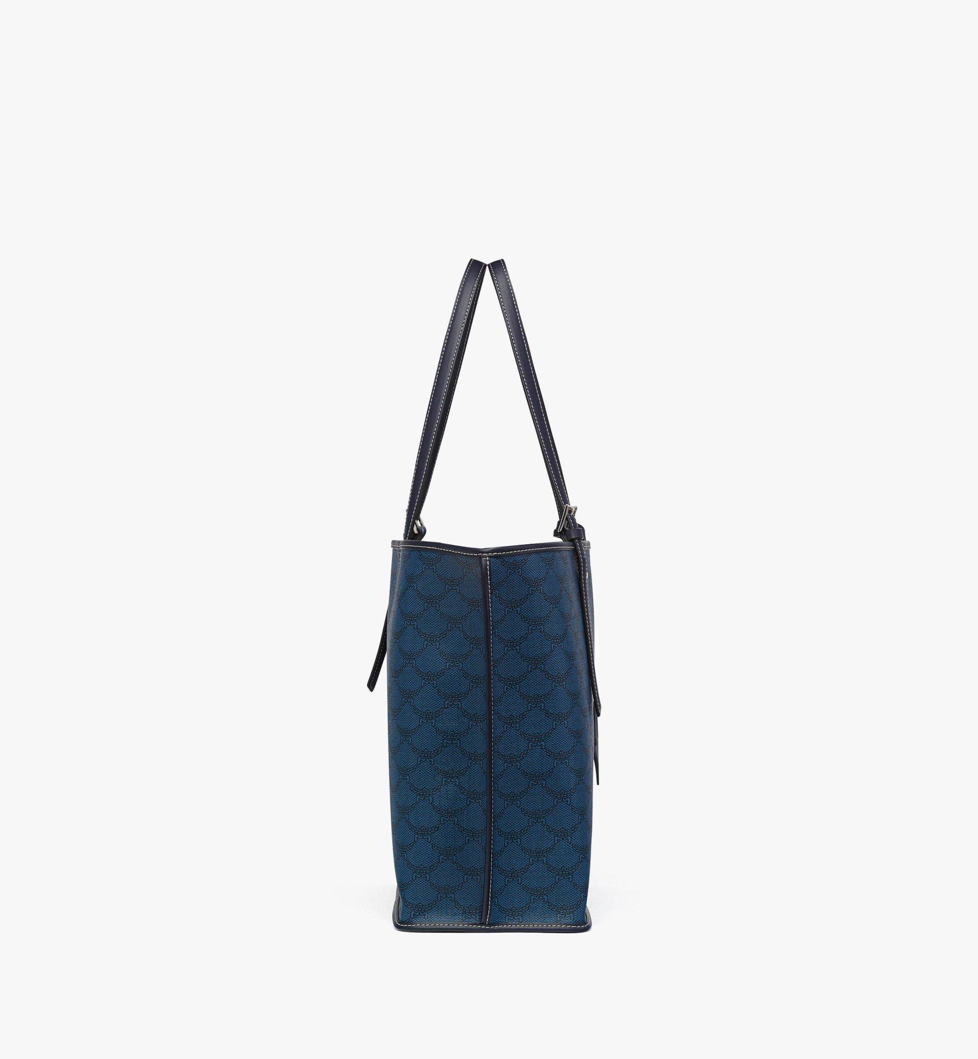 MCM Himmel Shopper in Lauretos Blue MWPESAC03VC001 Alternate View 1