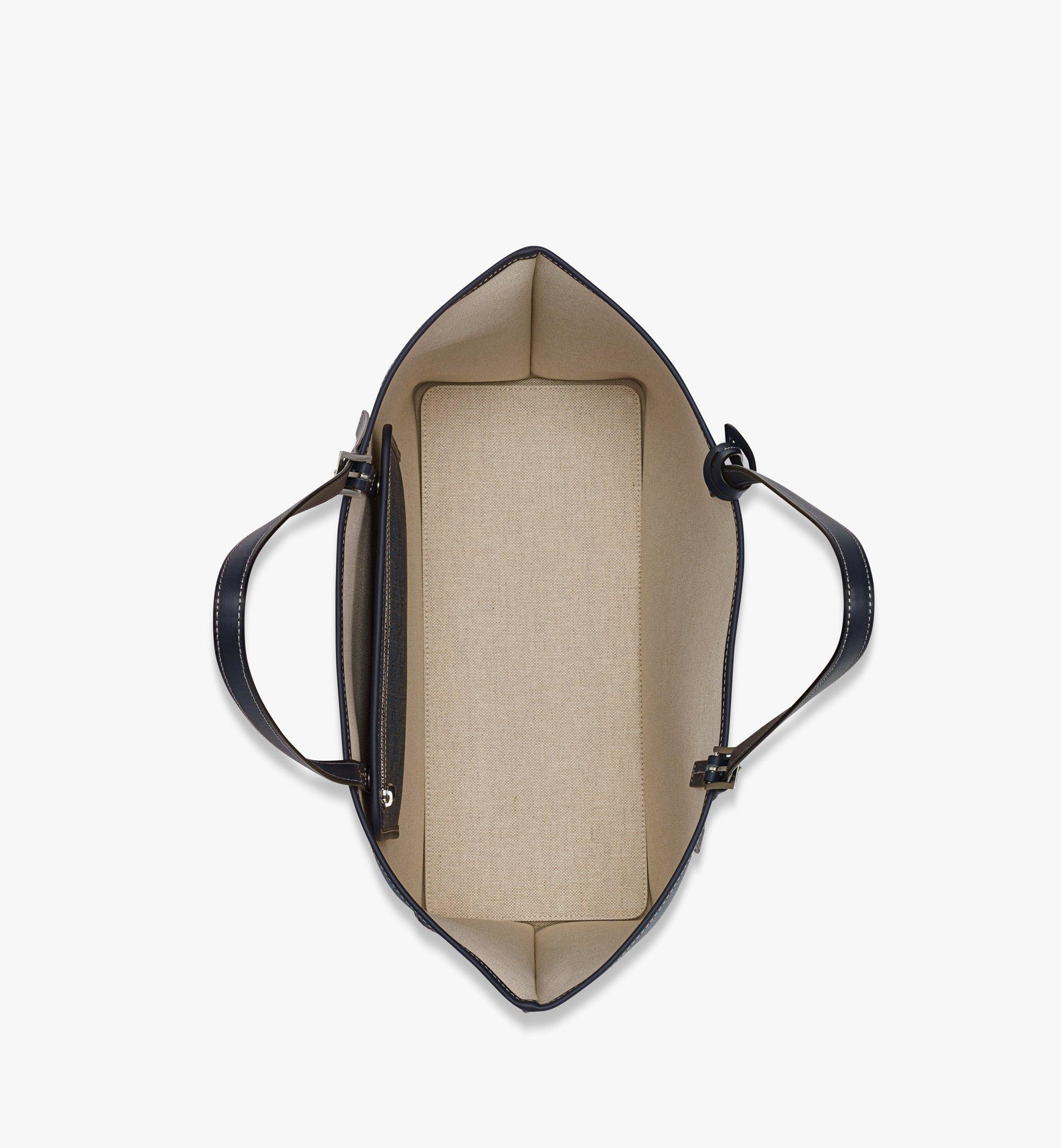 MCM Himmel Shopper in Lauretos Blue MWPESAC03VC001 Alternate View 2