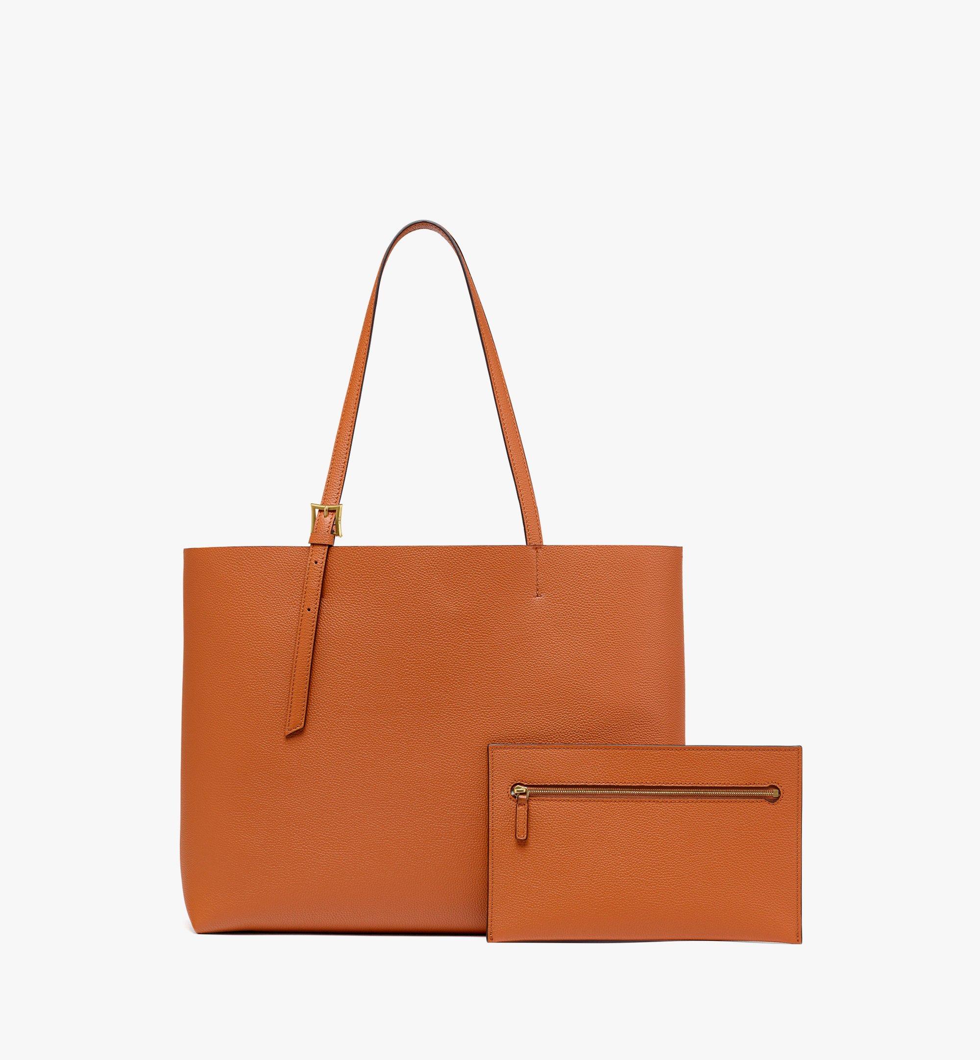 MCM Himmel Shopper aus Leder mit Logoprägung Cognac MWPESAC06CO001 Noch mehr sehen 3