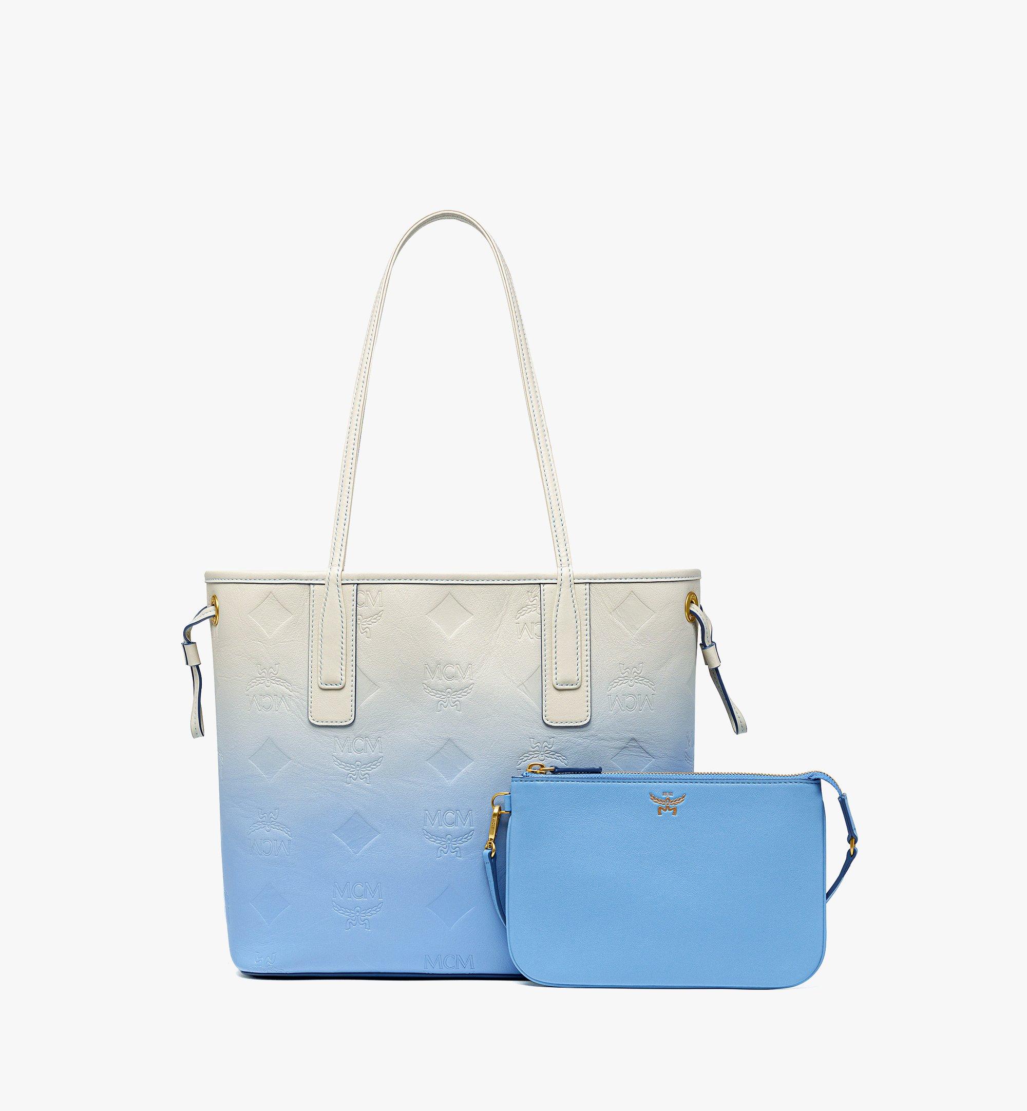 Small Liz Shopper in Gradation Monogram Leather Blue | MCM ®US