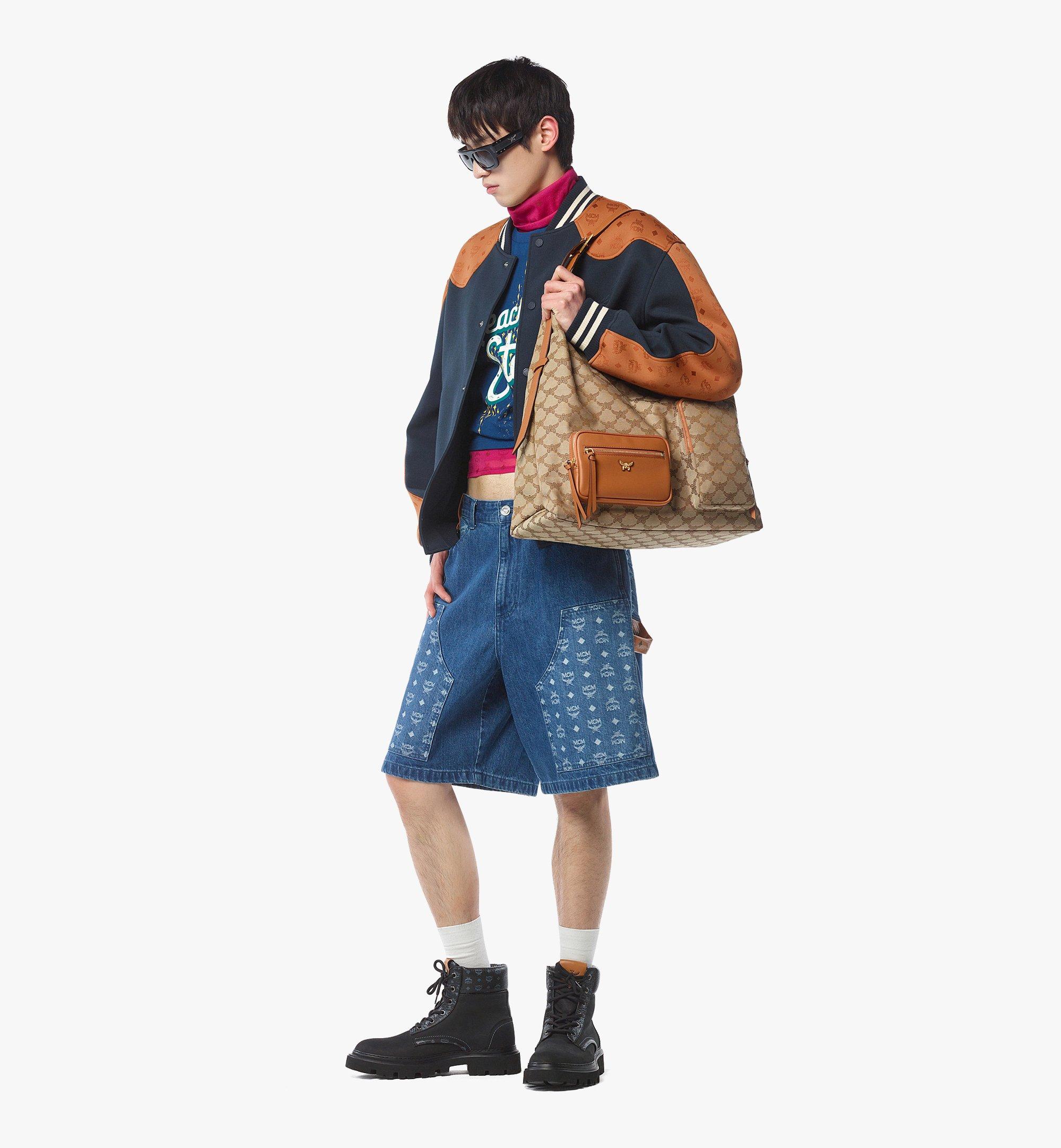 MCM ショッパーバッグ ローレトスモノグラム HIMMEL Medium Himmel Shopper in Lauretos Blue | MCM ®US