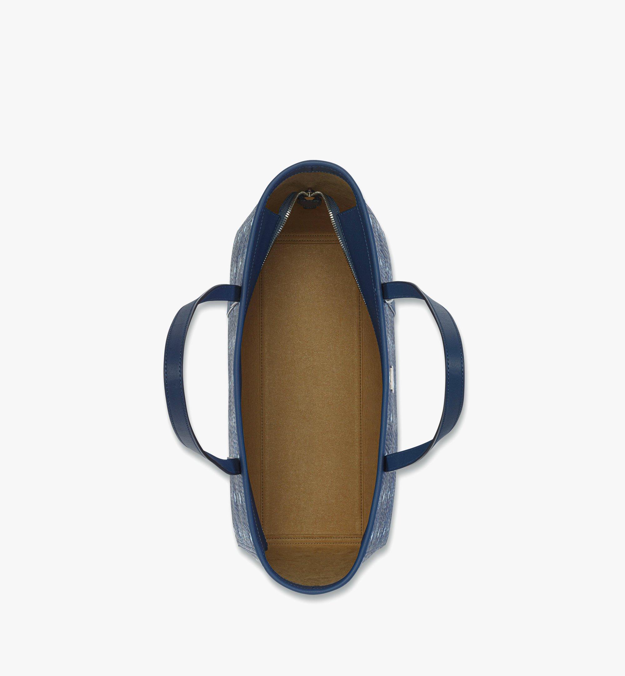 Medium Toni Top-Zip Shopper in Visetos Blue | MCM ®US