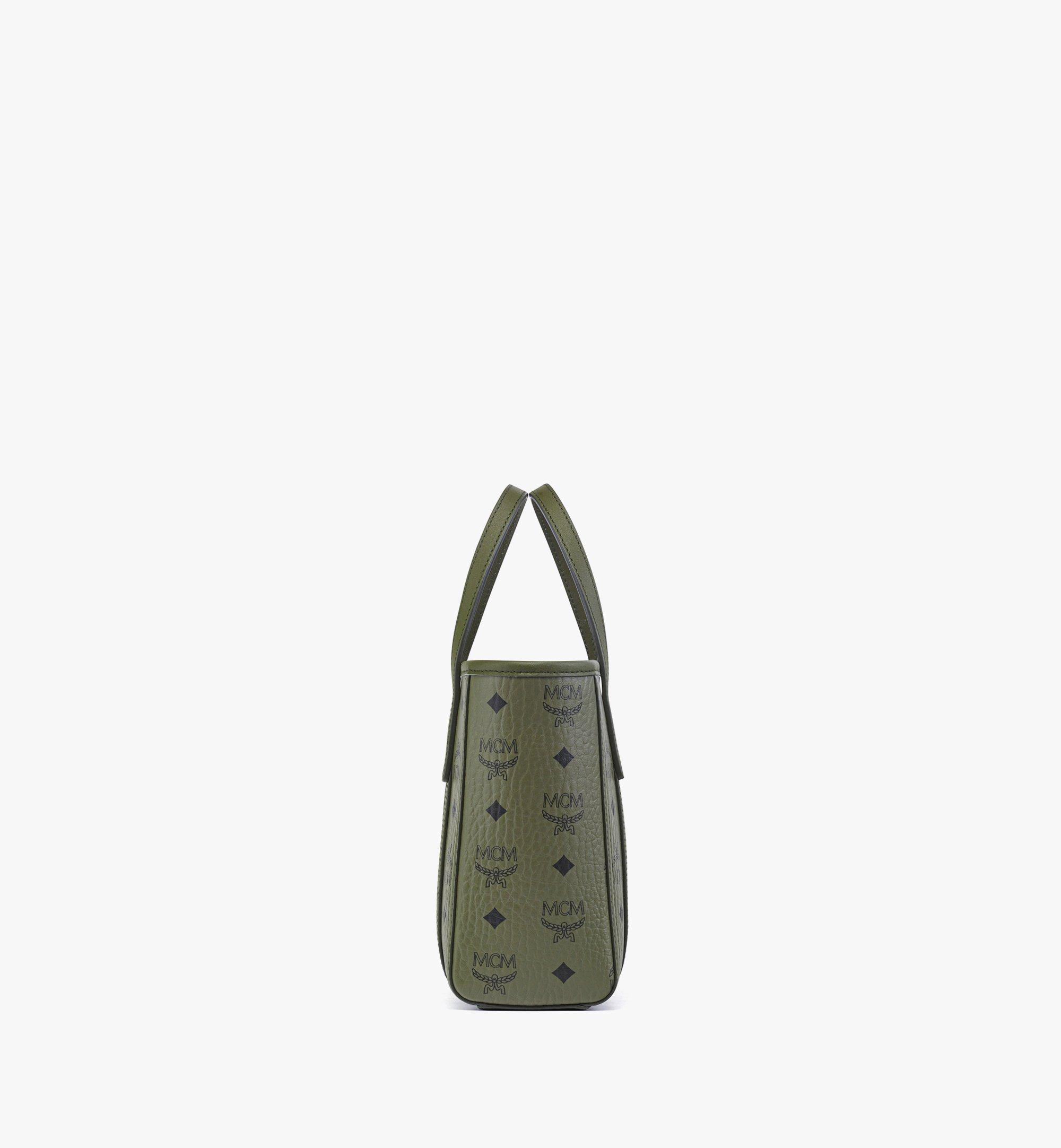 Mini Toni Top-Zip Shopper in Visetos Green | MCM ®NL