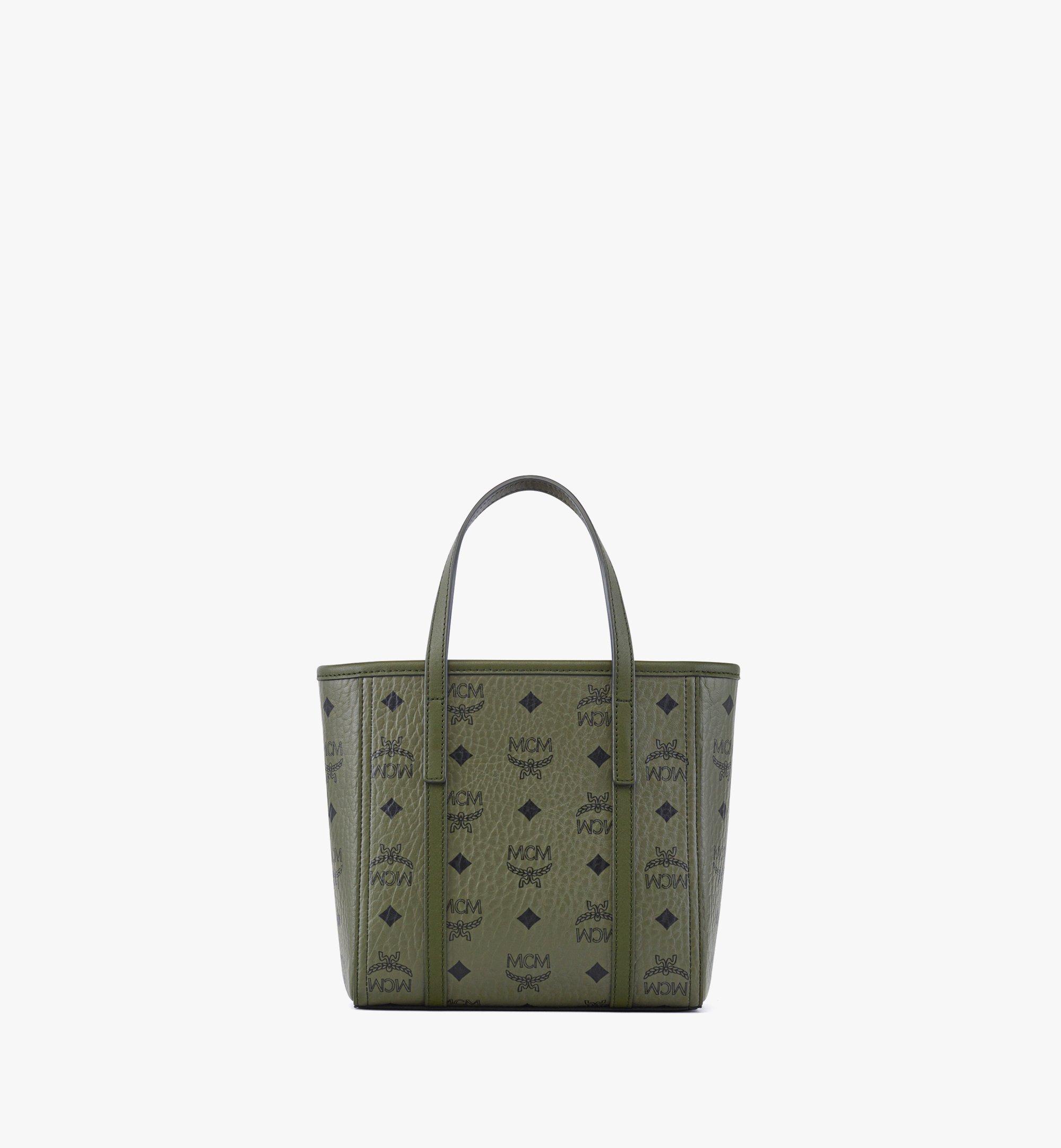 MCM Sac cabas Toni à fermeture supérieure zippée en Visetos Green MWPFAMT08K8001 Plus de photos 3