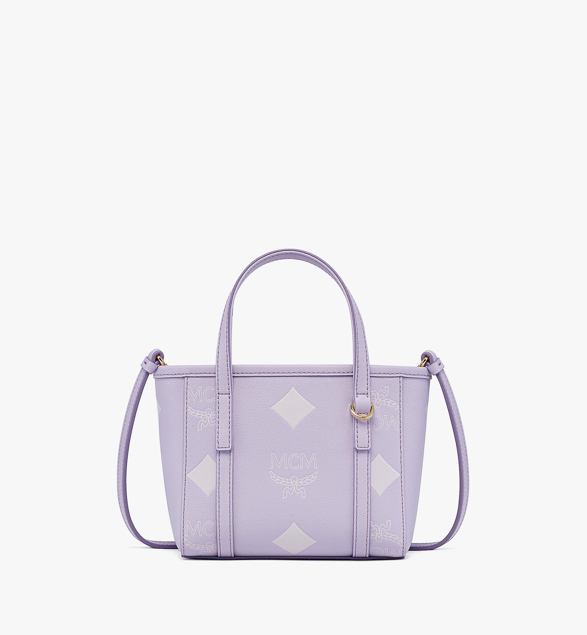 X-Mini Toni Top-Zip Shopper in Resetos Leather Purple | MCM ®CN