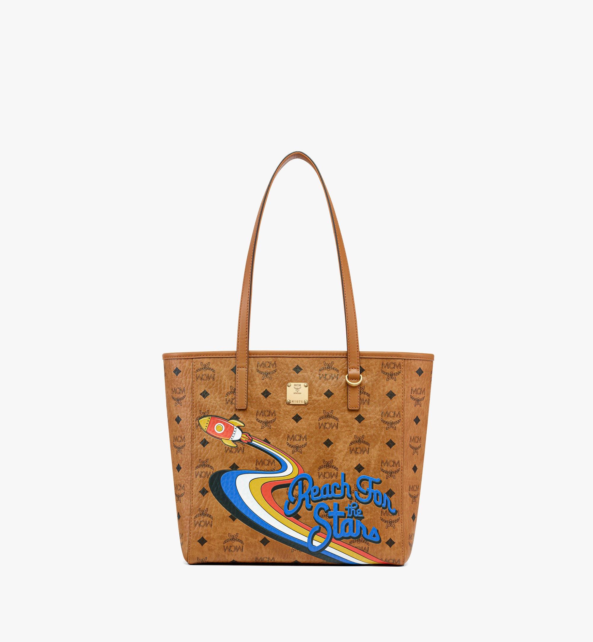 Toni Top-Zip Shopper in Rocket Visetos