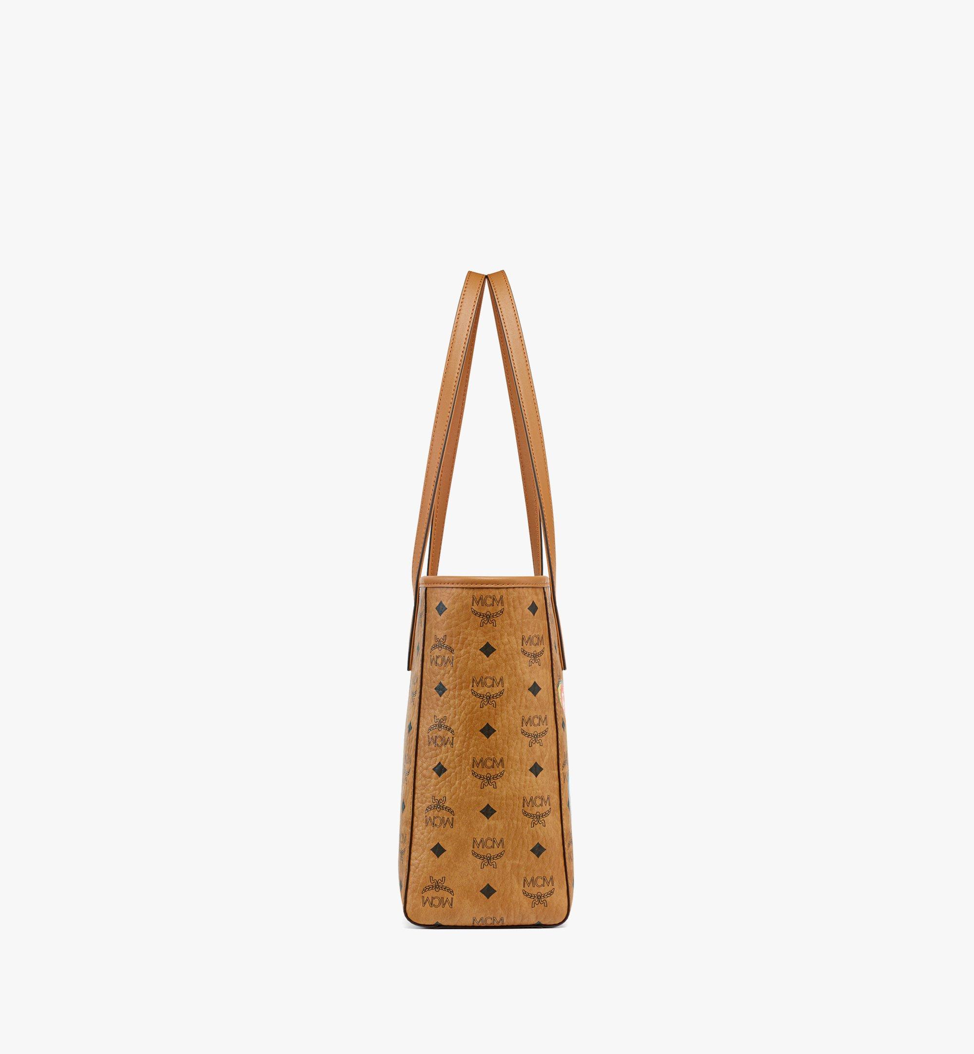 MCM Toni Top-Zip Shopper in Rocket Visetos Cognac MWPFAMT10CO001 Alternate View 1