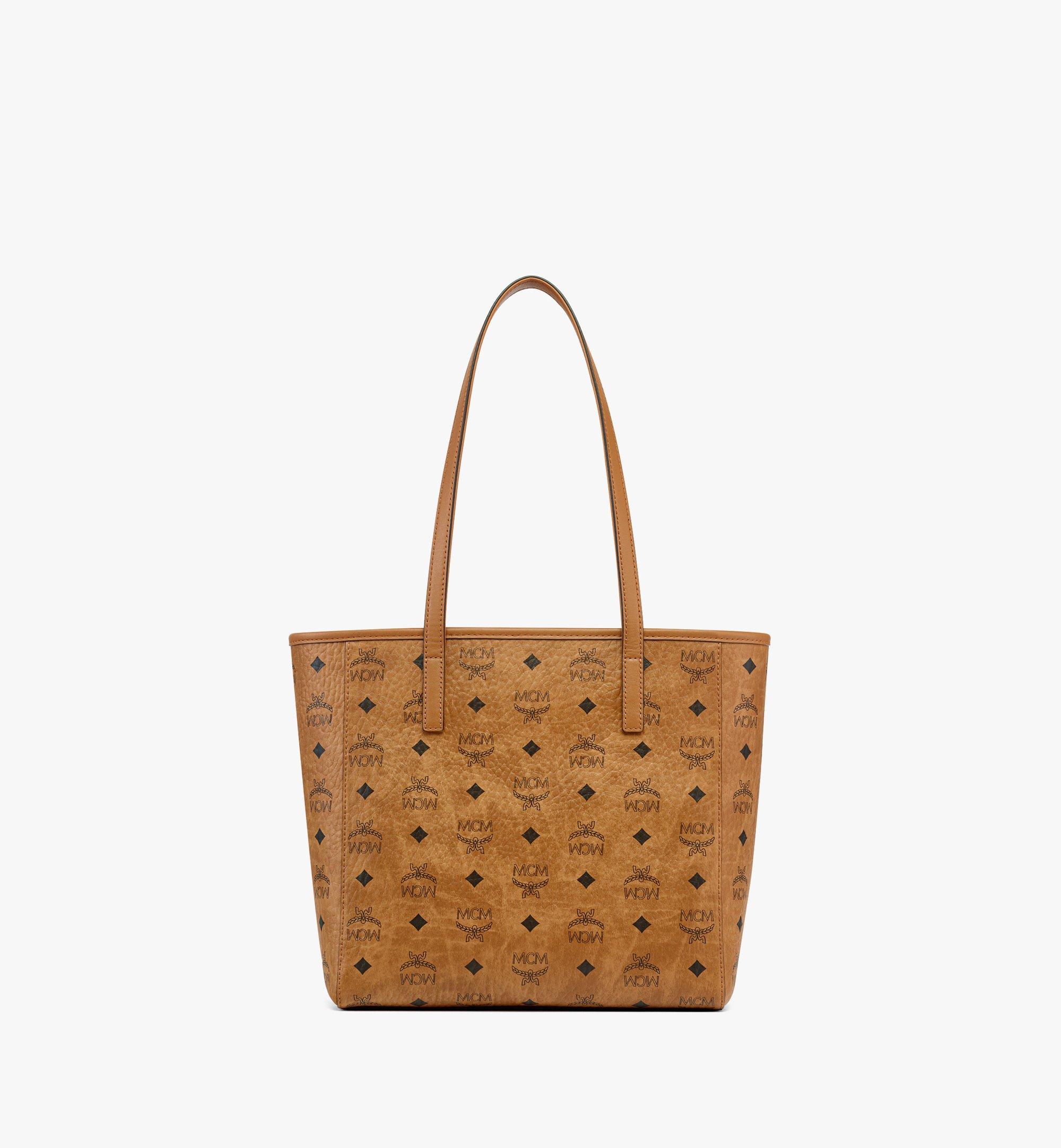 MCM Toni Top-Zip Shopper in Rocket Visetos Cognac MWPFAMT10CO001 Alternate View 3