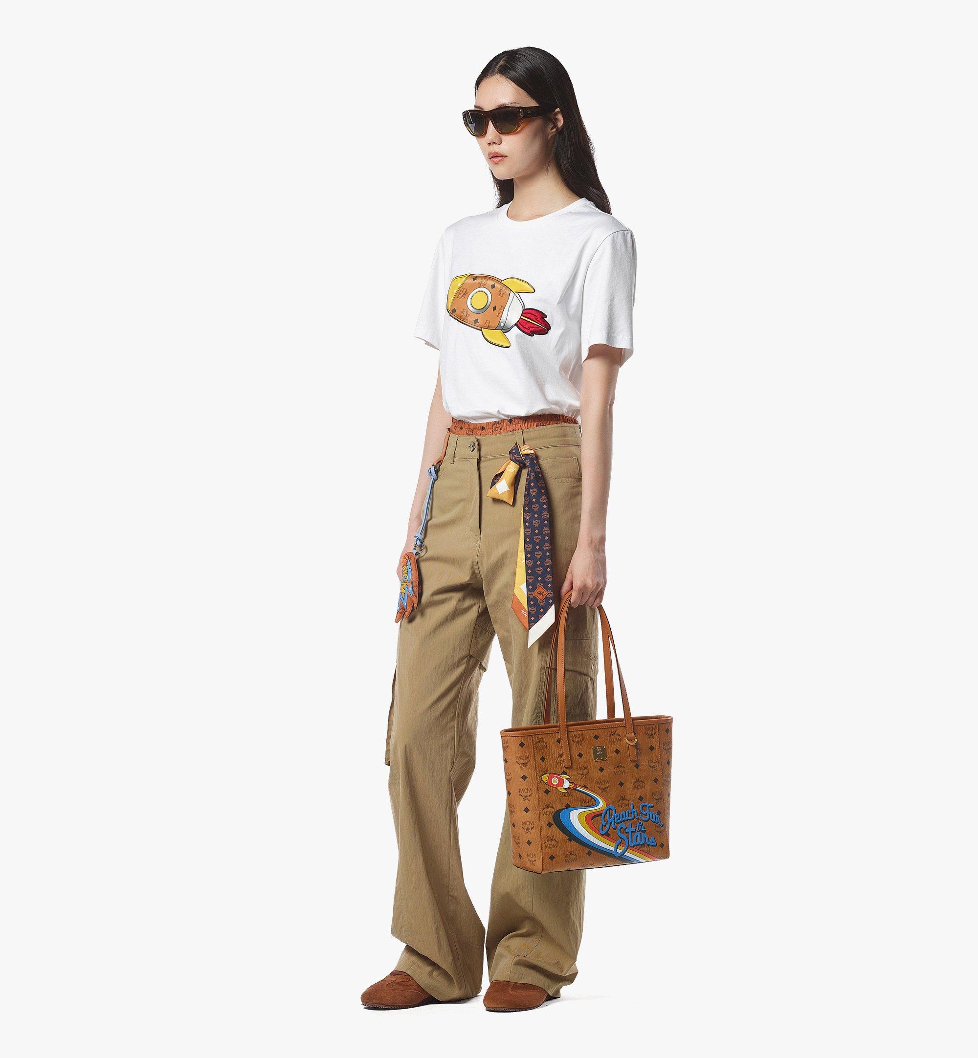 Toni Top-Zip Shopper in Rocket Visetos
