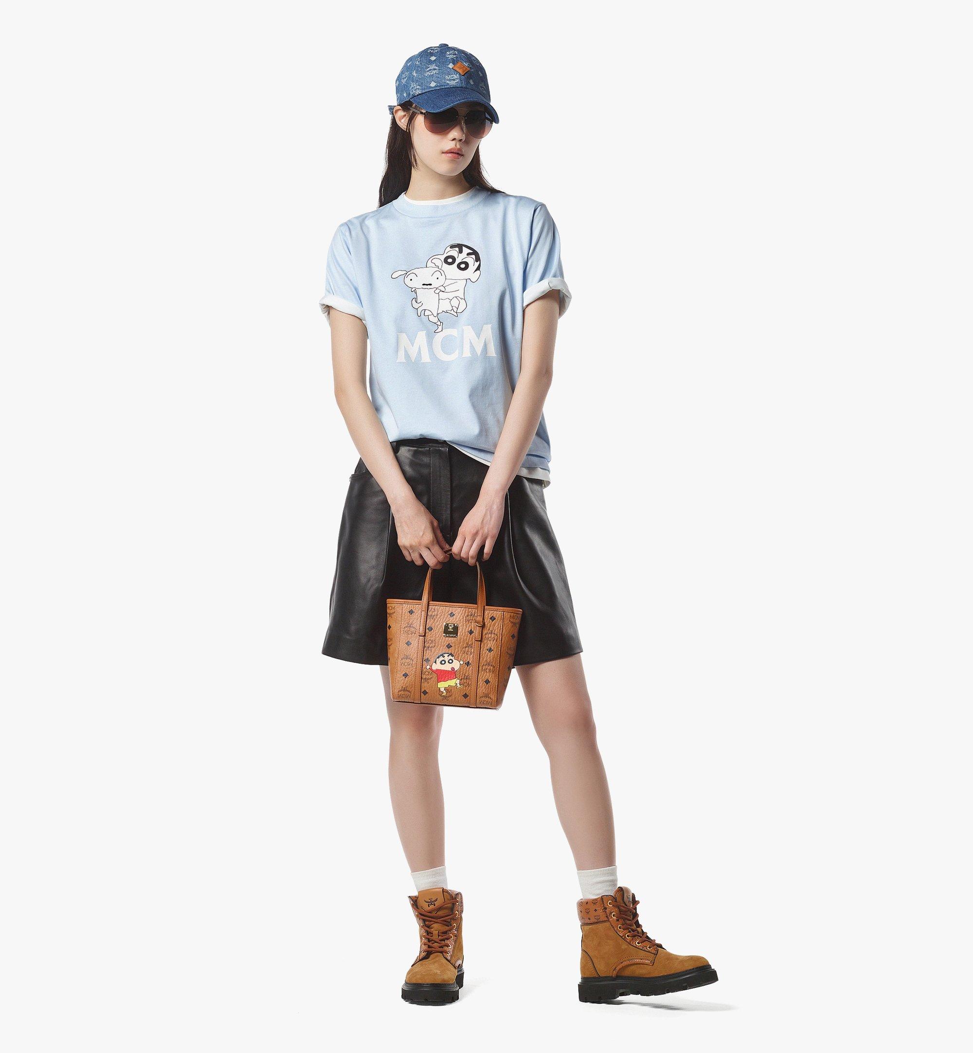 MCM 【MCM×クレヨンしんちゃん】Toni トップジップ ショッパーバッグ Cognac MWPFAMT12CO001 ほかの角度から見る 4